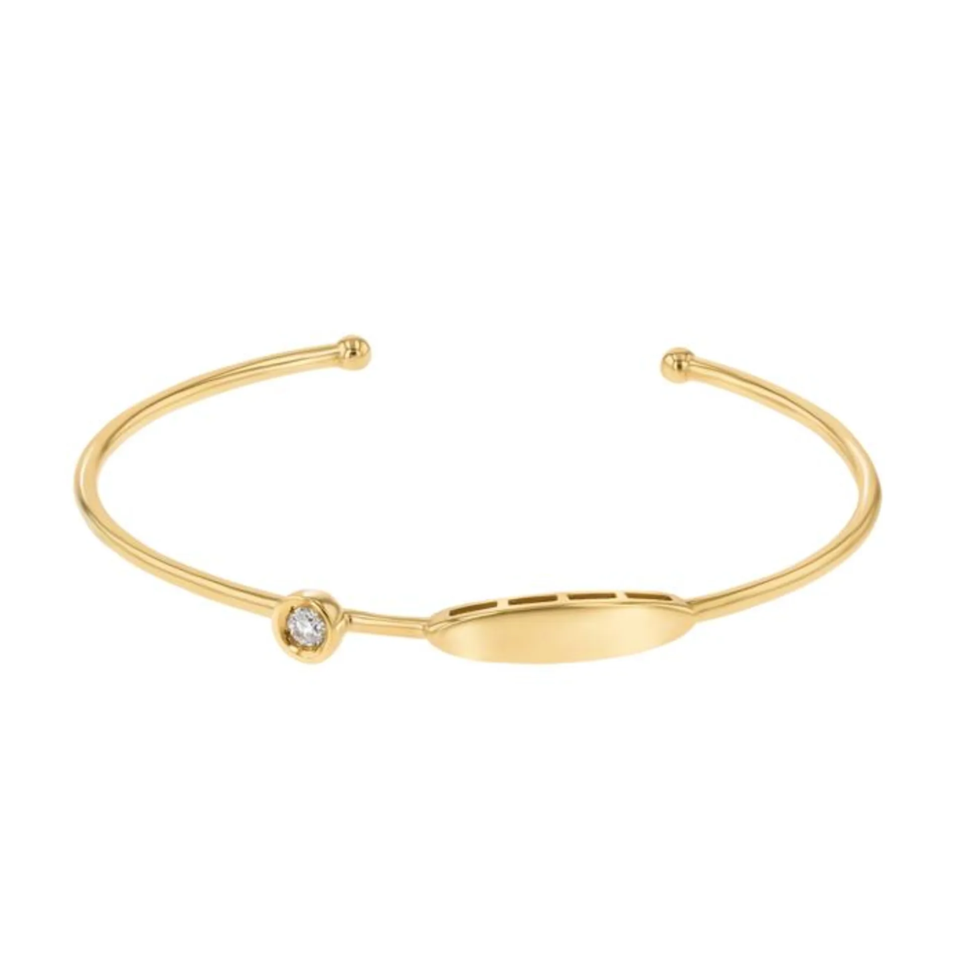 Children's Jewellery Ara Diamond April Birthstone Bangle