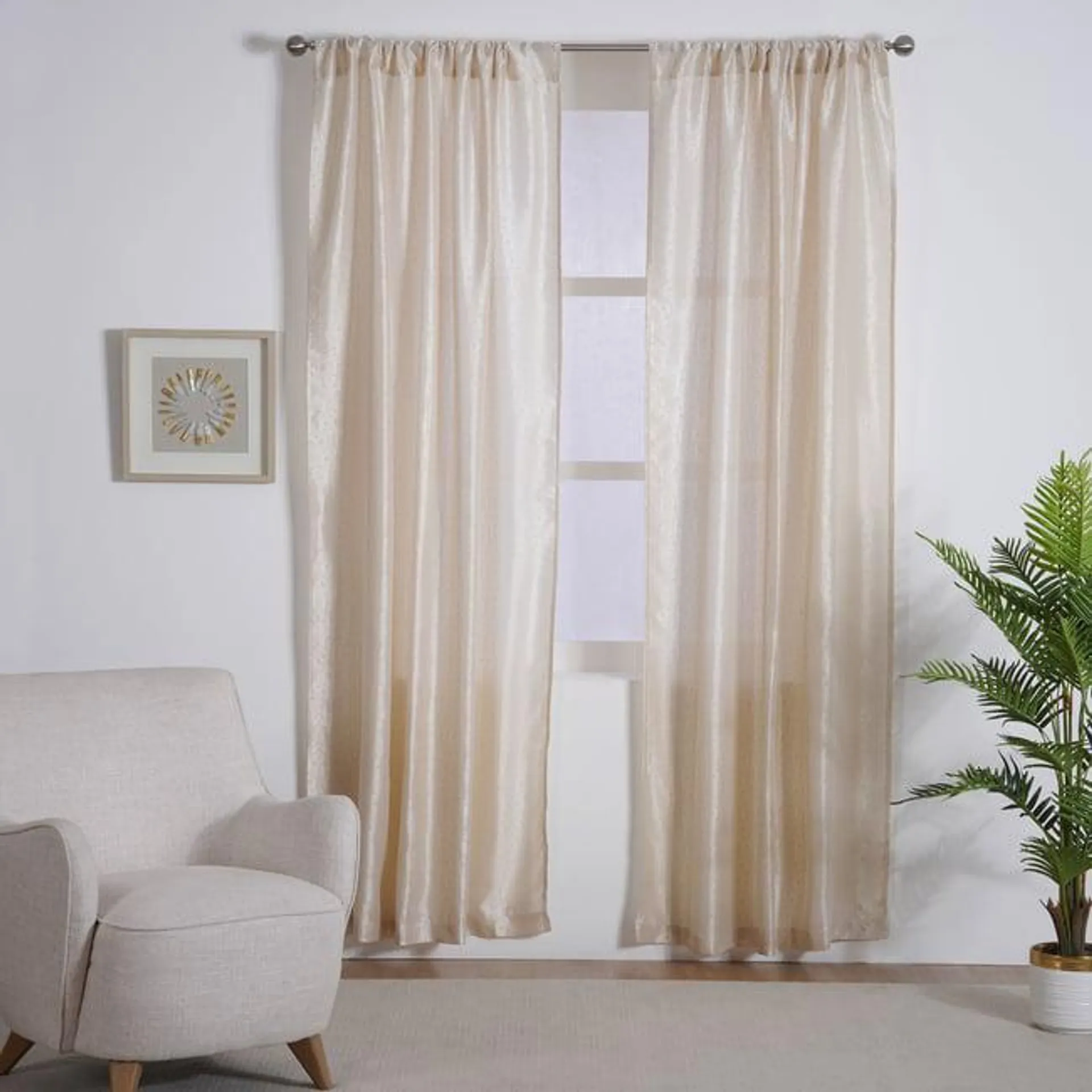 nerida 2-piece curtain set 130x240cm - cream