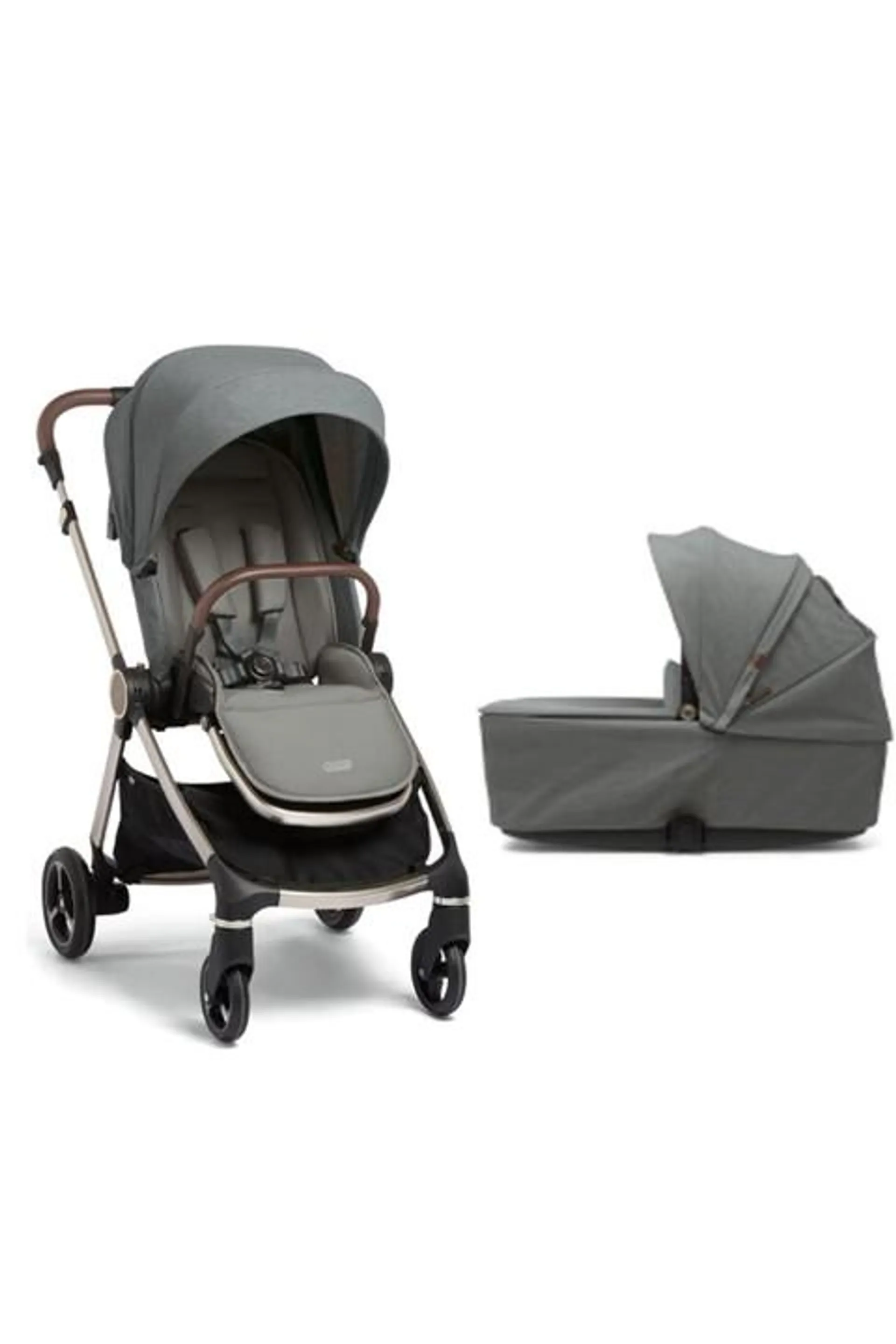 Strada Grey Melange Pushchair with Grey Melange Carrycot