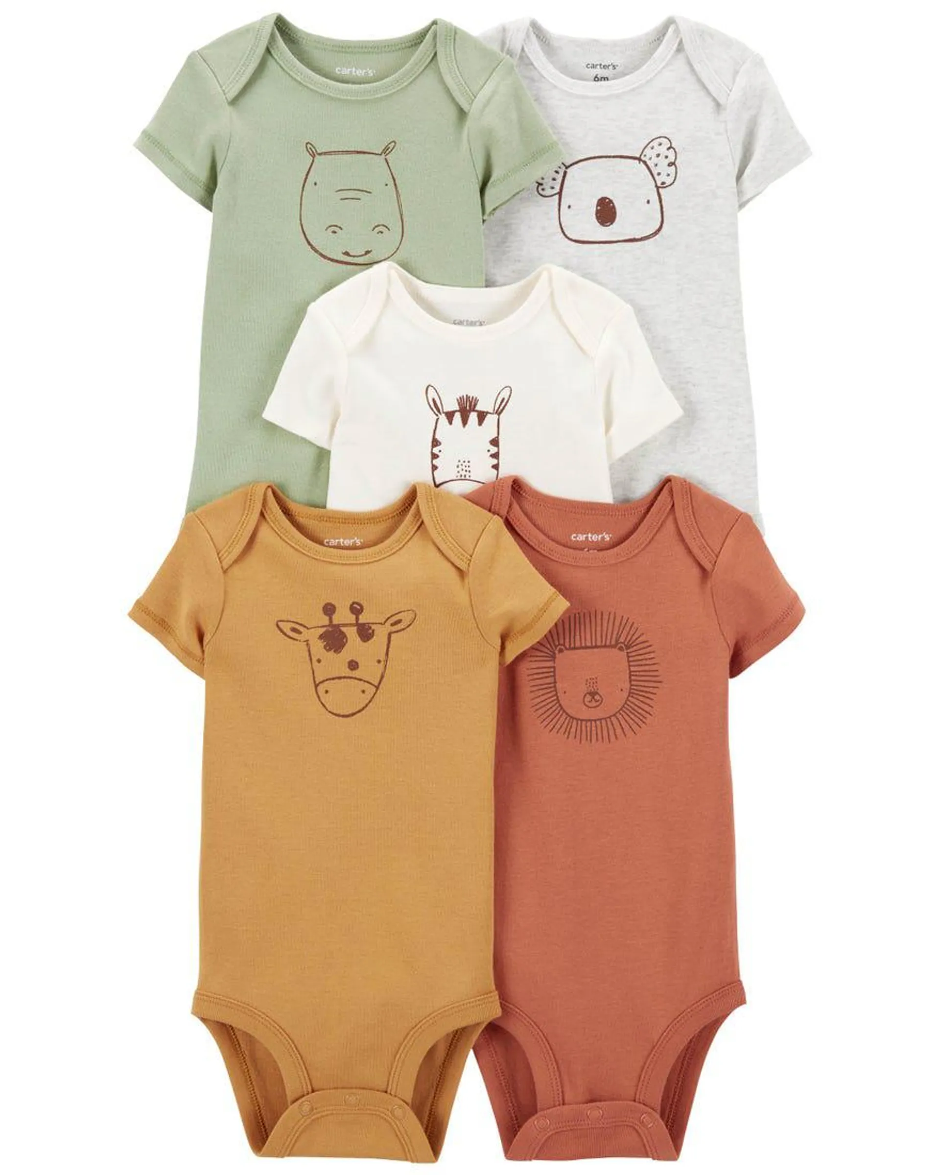 5-Pack Short-Sleeve Bodysuits