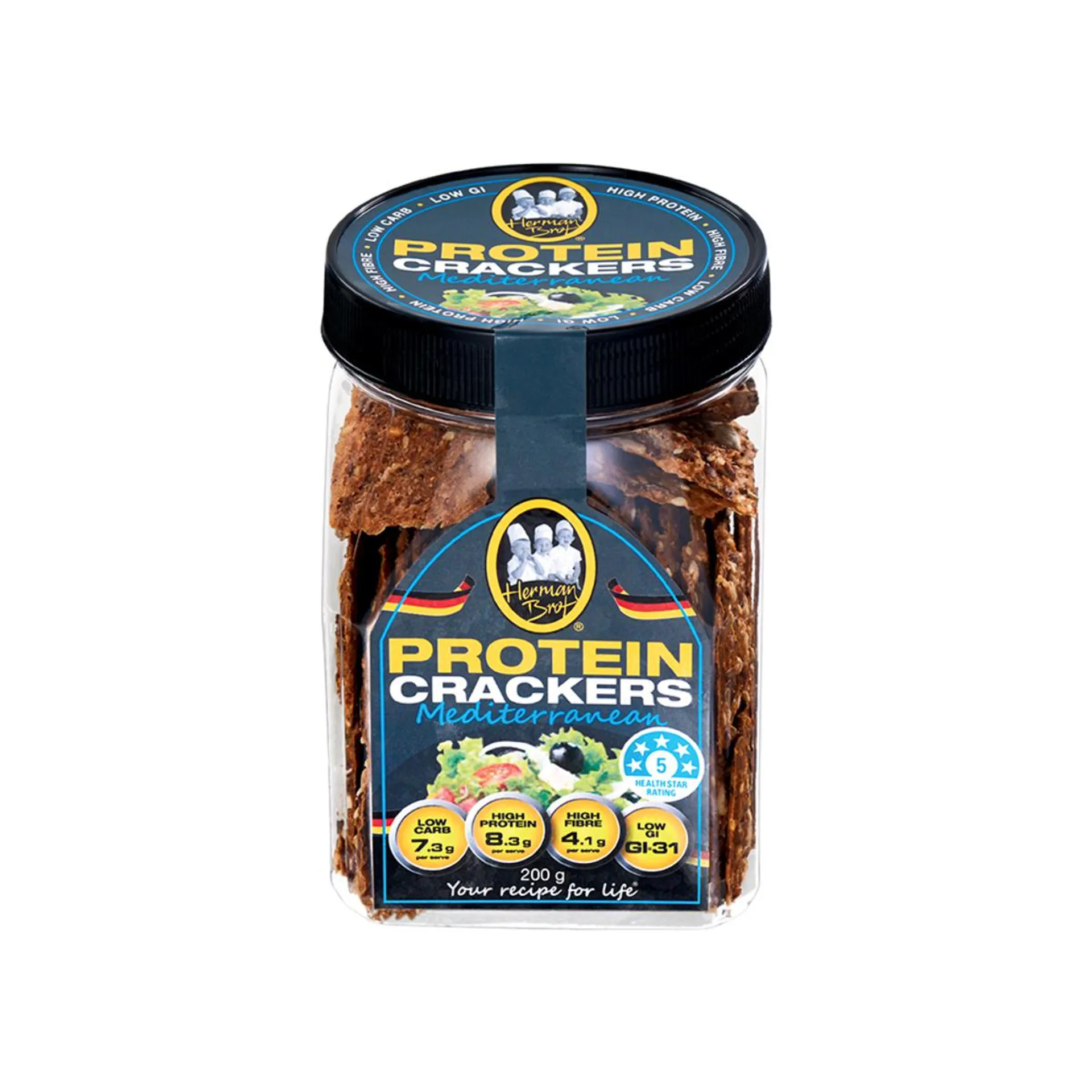 Herman Brot Cracker Protein Medite 200g