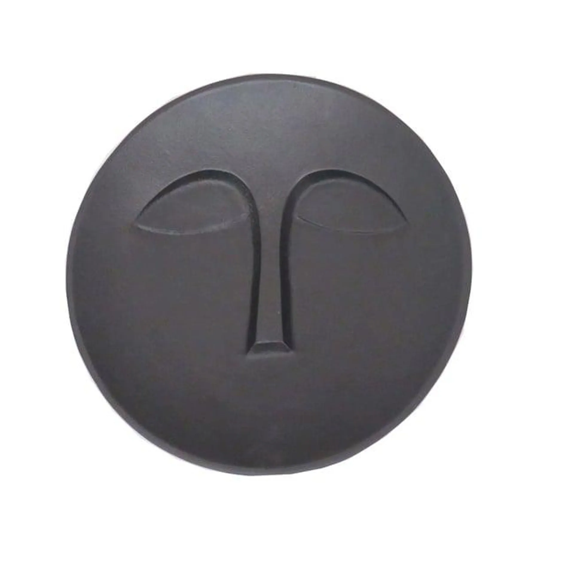 face metal round wall decor dia30x5.5cm- black