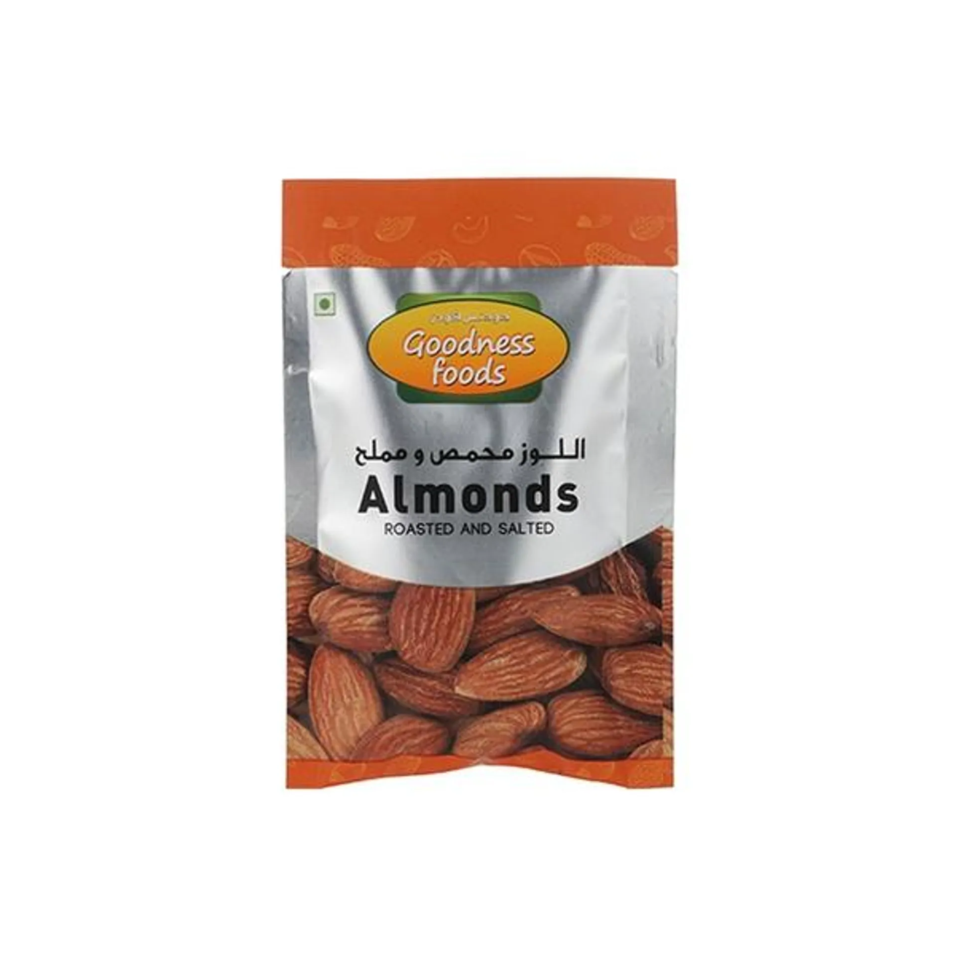 Goodness Foods Almonds Roasted & Salted Packet 20g