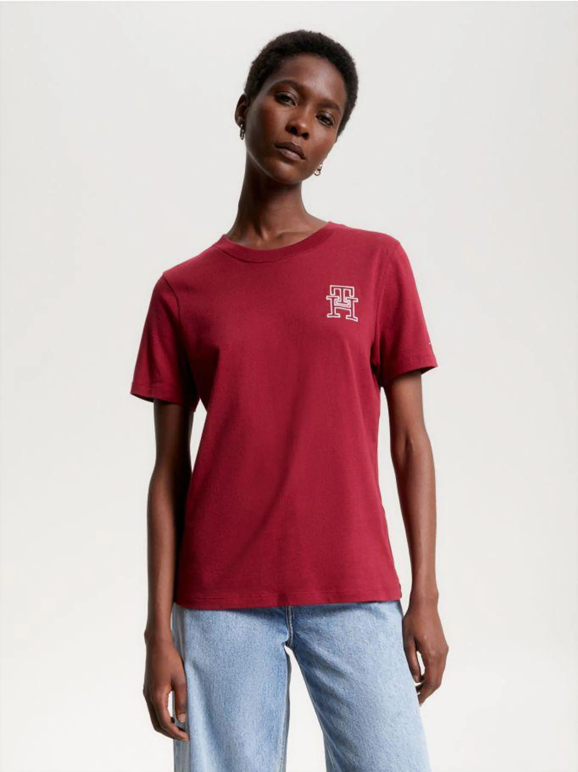 TH Monogram Modern Crew Neck T-Shirt