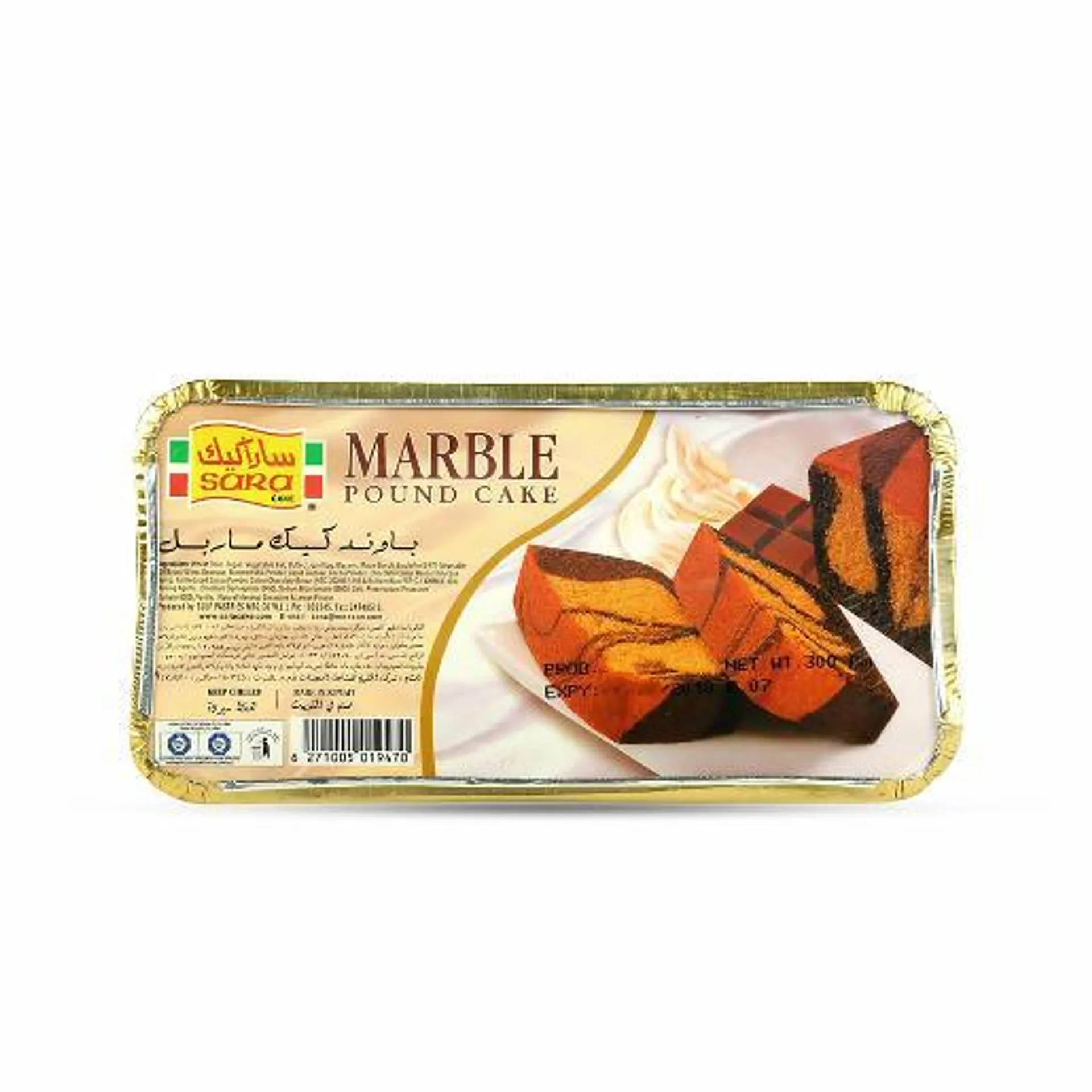 Sara pound cake marble 325gm