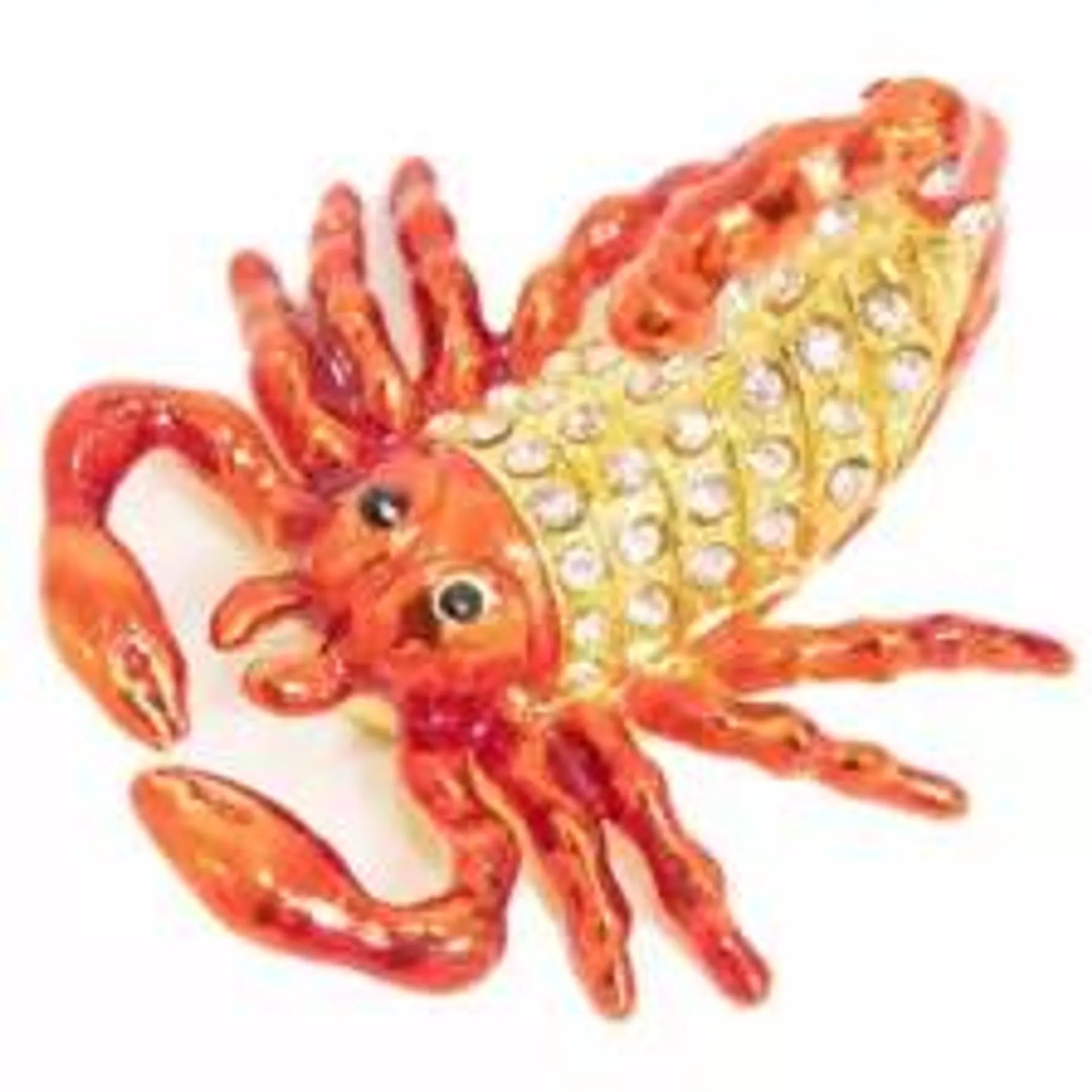 Red Enamel Crystal Scorpio Showpiece for Home Decoration office Decoration Living Room, Gift Decoration Item