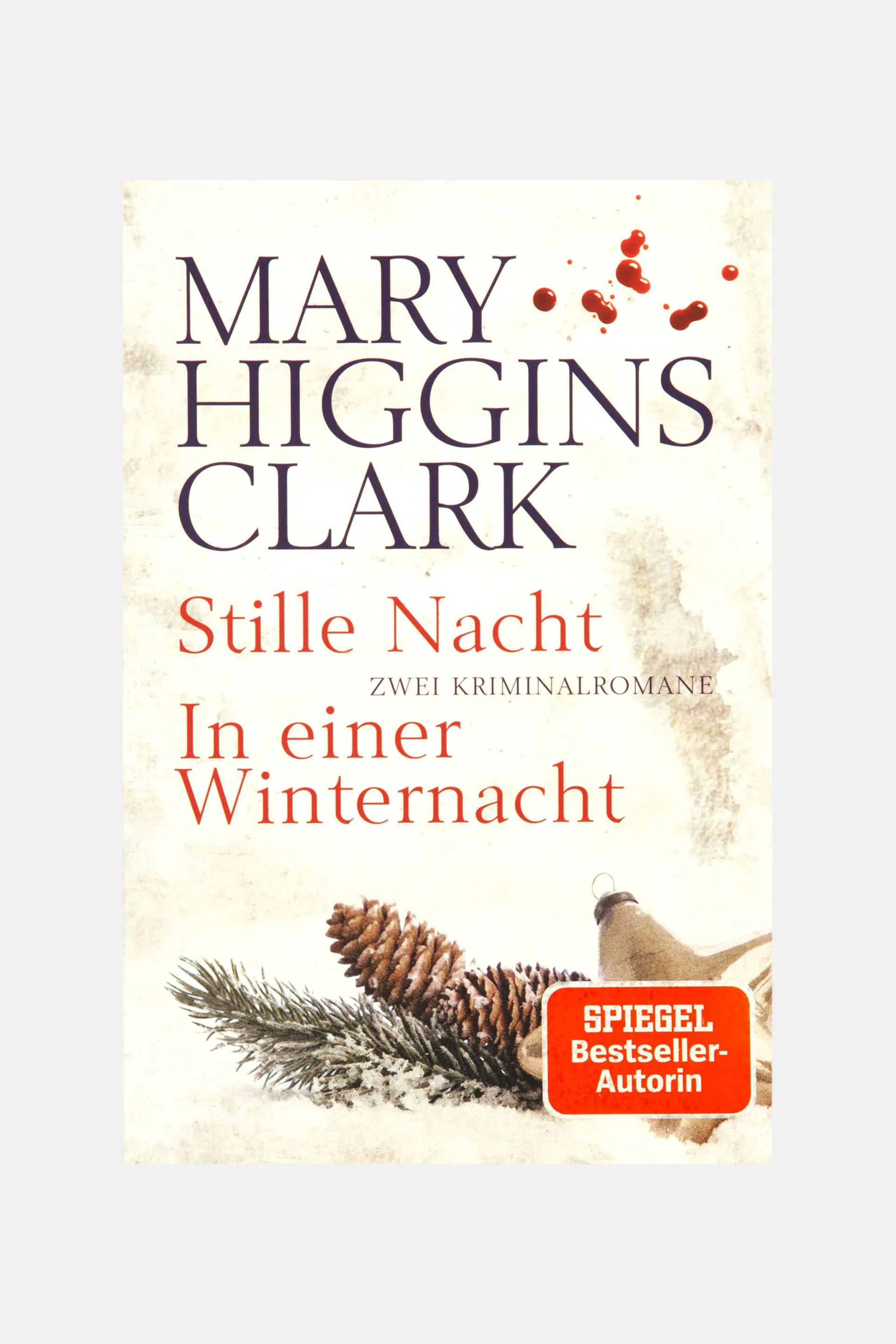 Silent Night On a Winter Night Mary Higgins Clark, White Combo