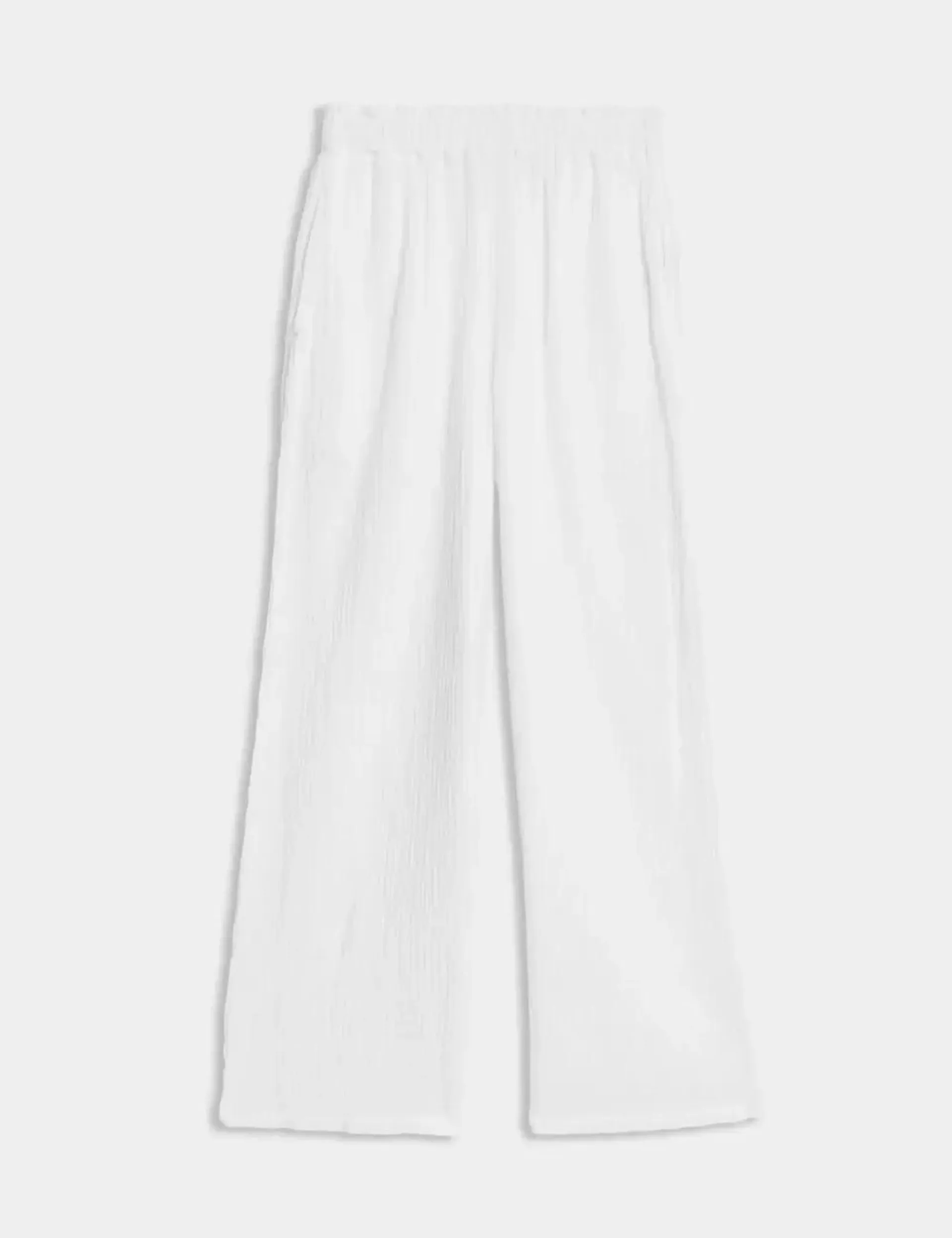 Pure Cotton Elasticated Waist Relaxed Trousers