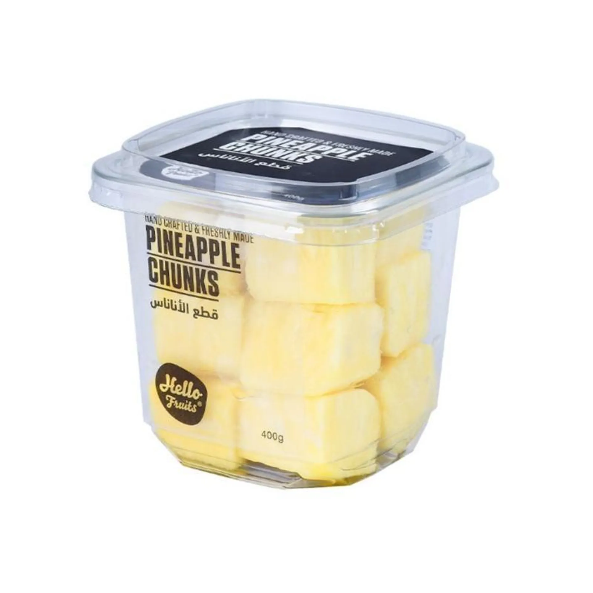 Hello Fruits Pineapple Chunks Big 400Gm