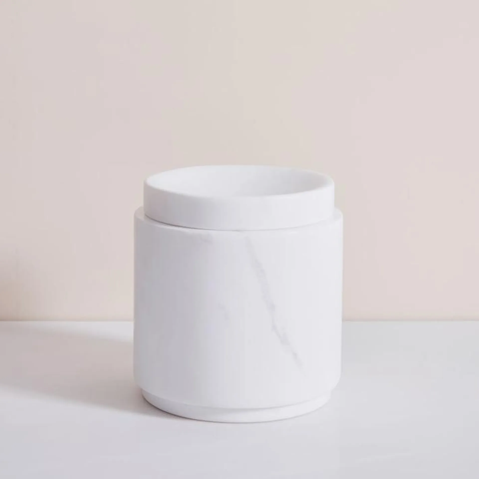 White Marbled Bath Accessories