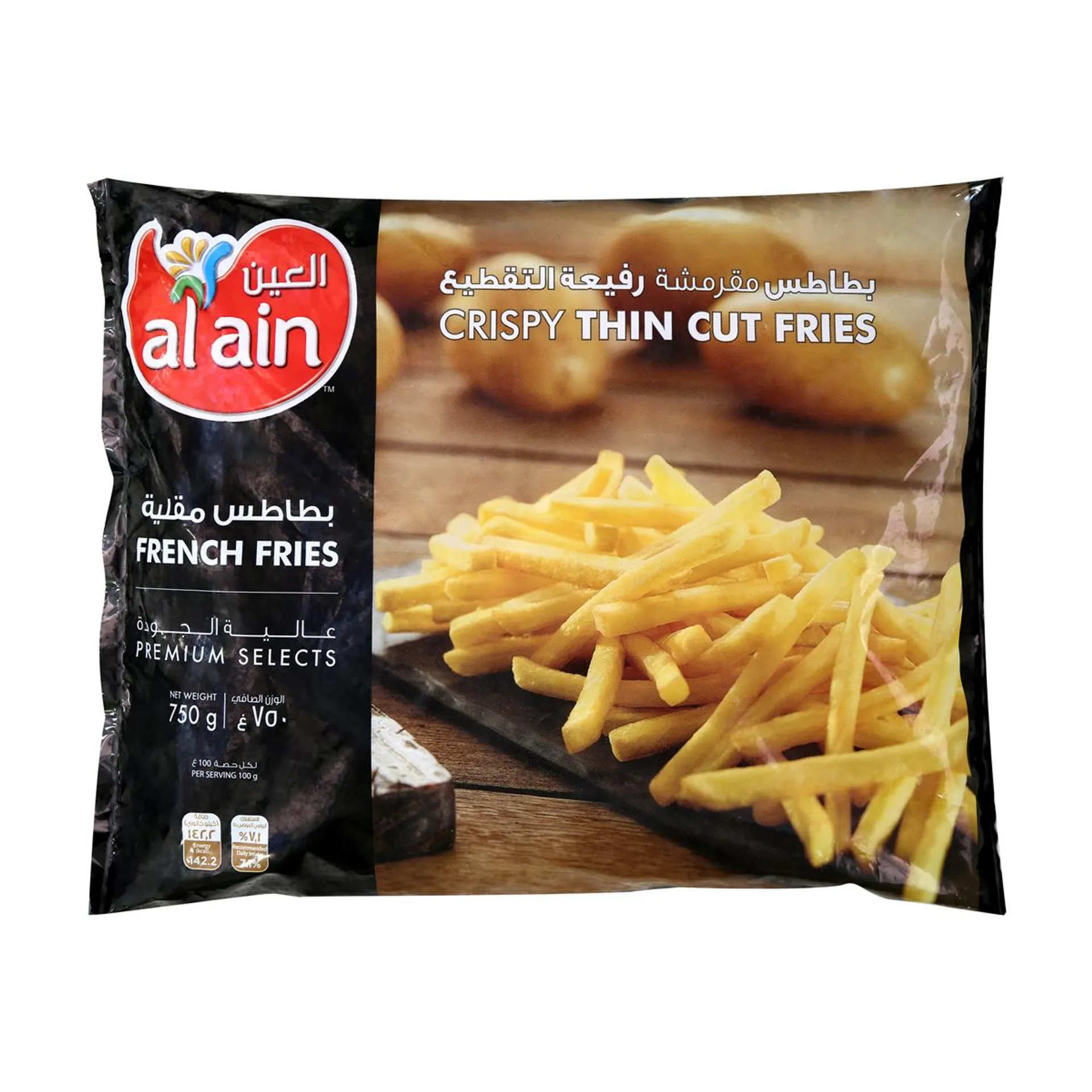 Al Ain Frozen French Fries Thin Cut 750 g