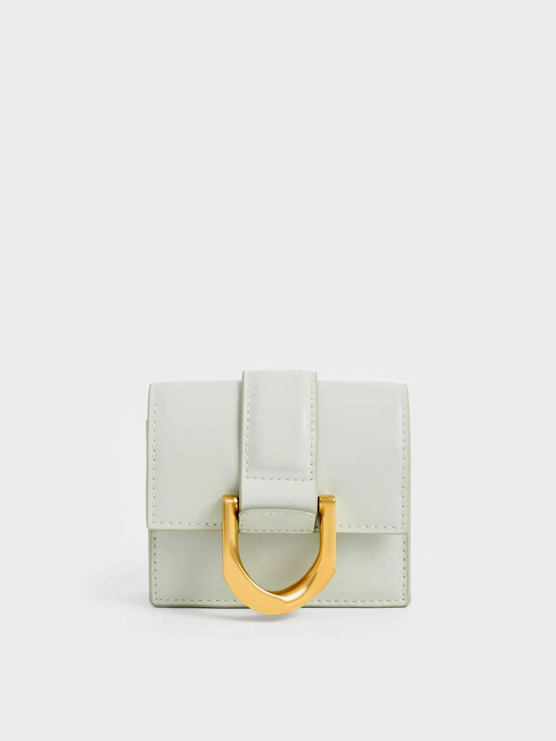 Gabine Chain-Link Card Holder - Mint Green