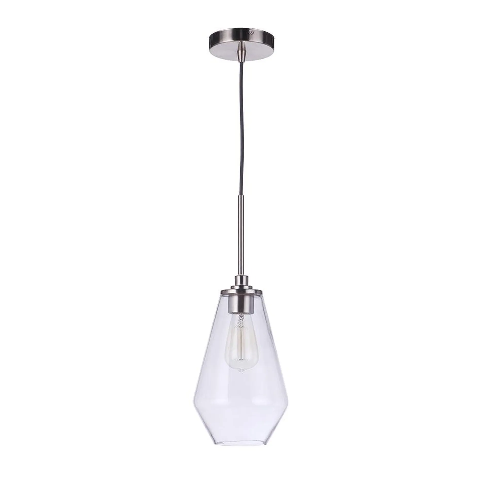 Nimbus 1 Light Pendant - Satin Nickel