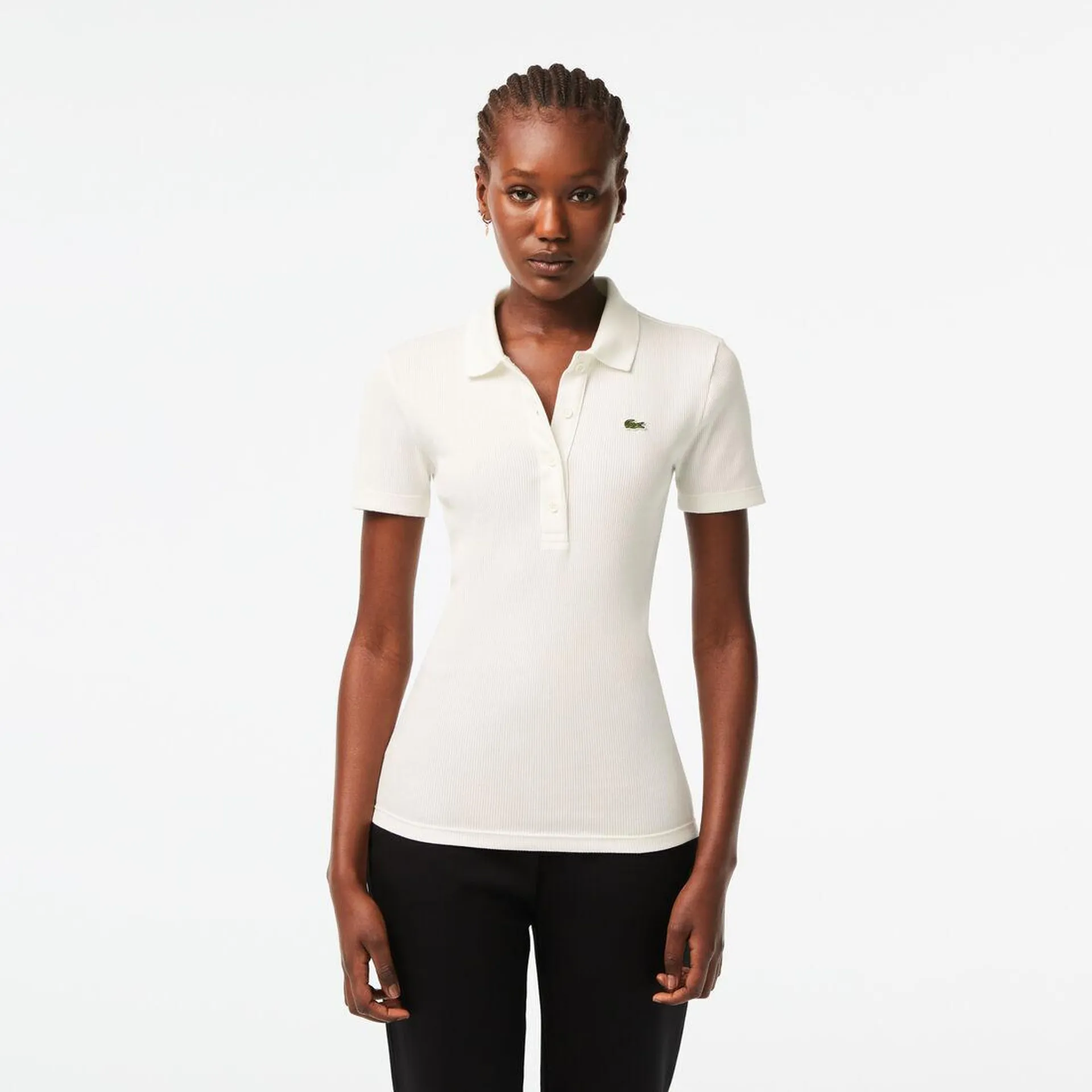 Women's Lacoste Slim Fit Organic Cotton Polo Shirt