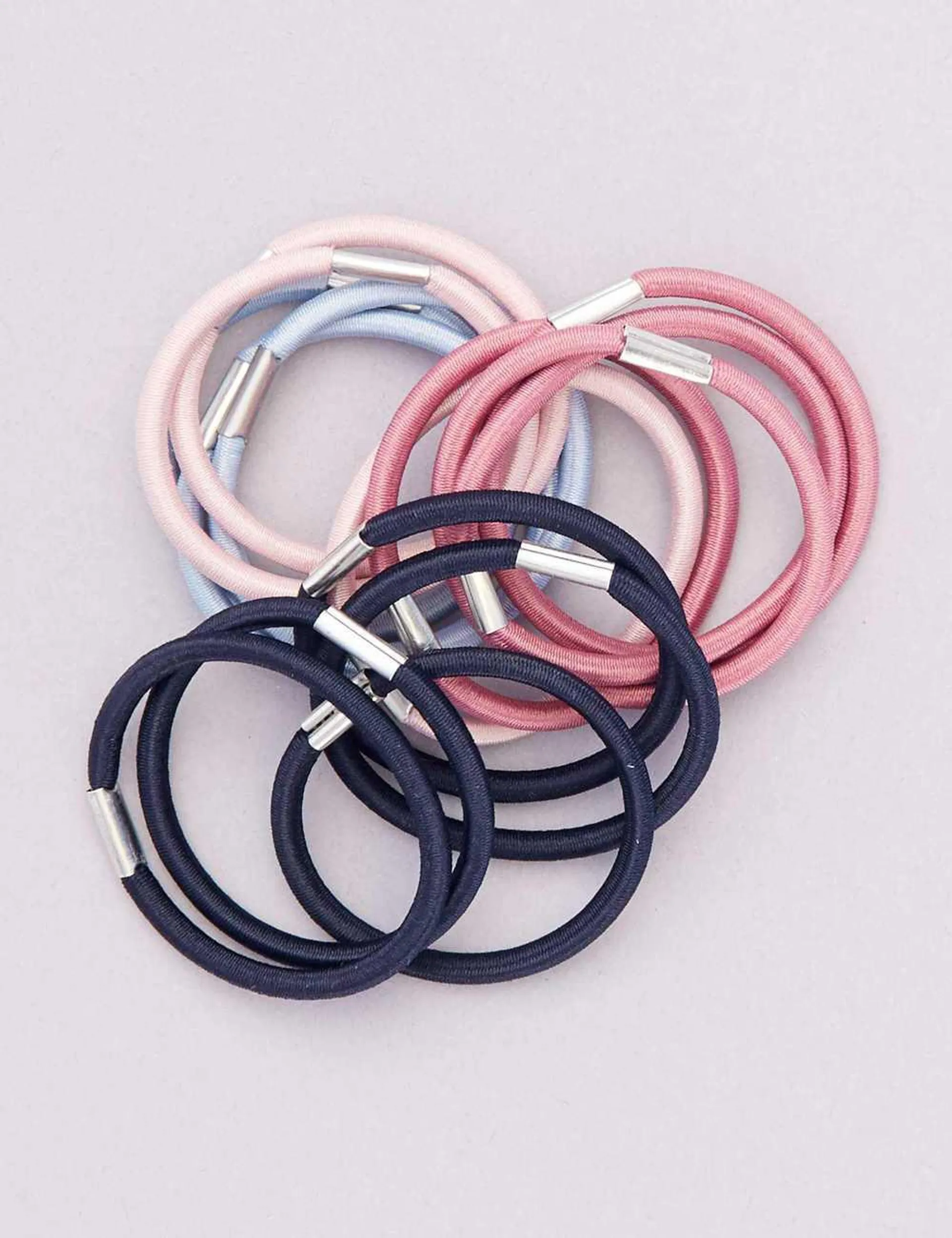 Pack of 15 elasticated hair bands