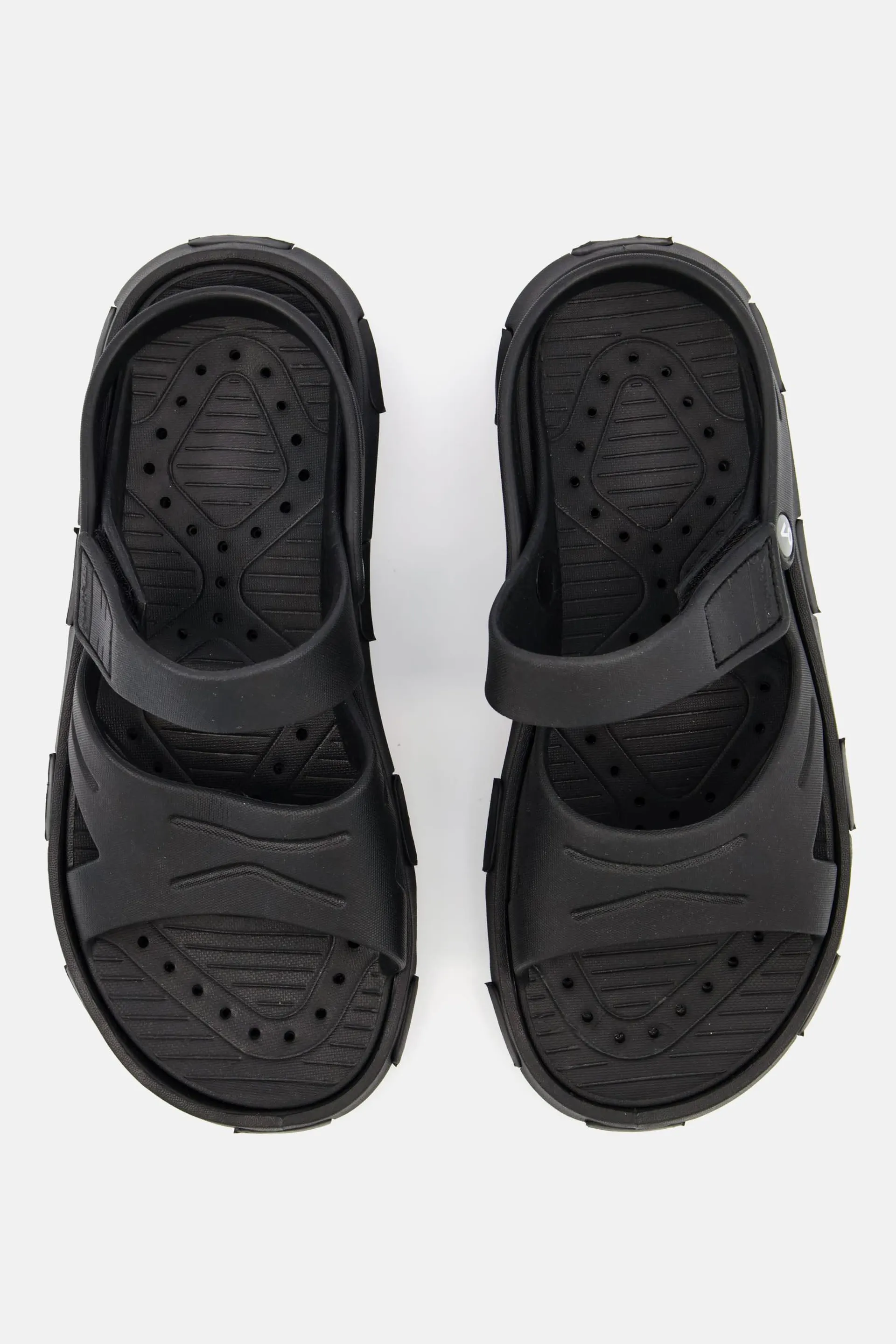 Men Open Toe Sling Back Sandals, Black