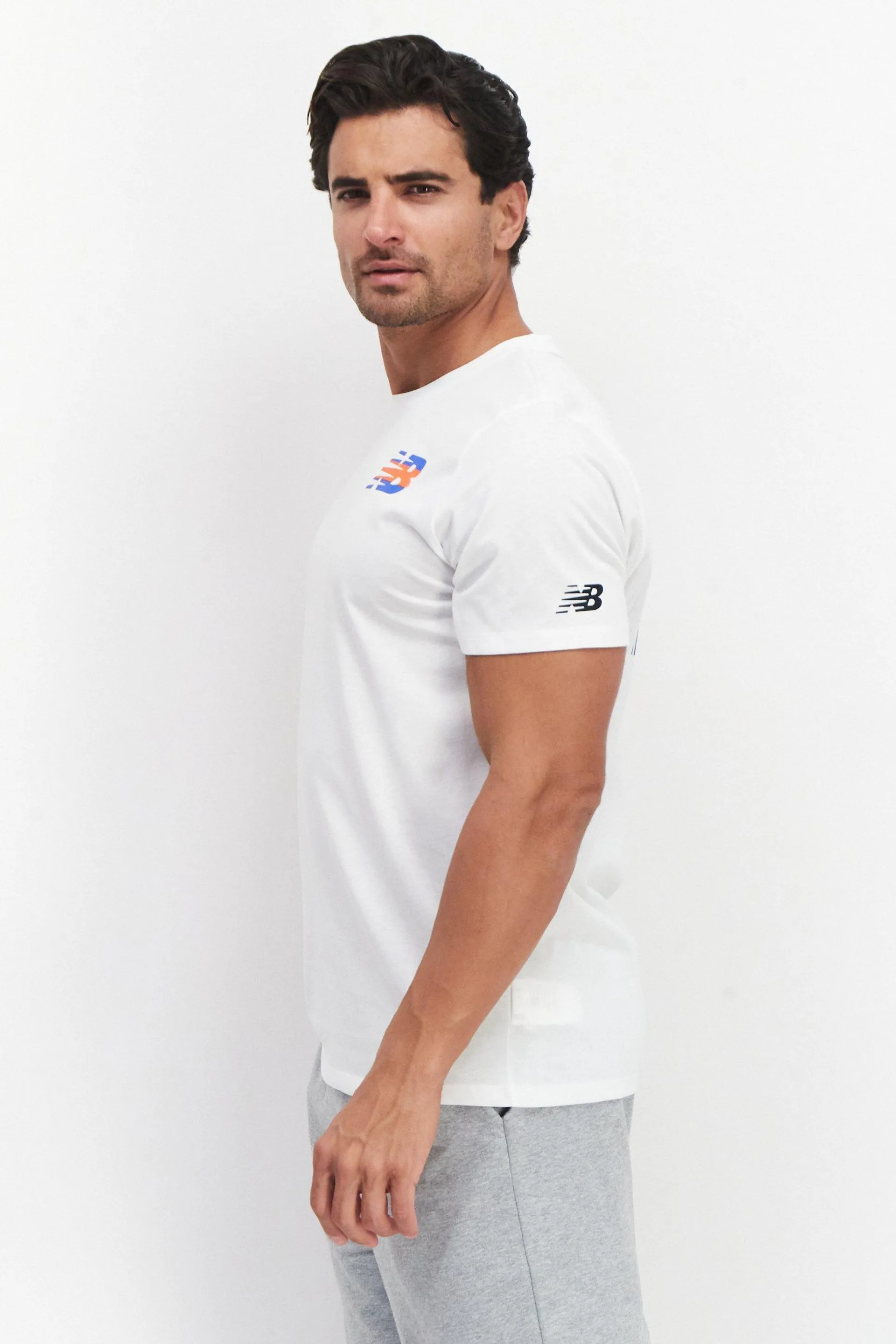 Men Sportswear Fit Short Sleeves Training T-Shirt, White