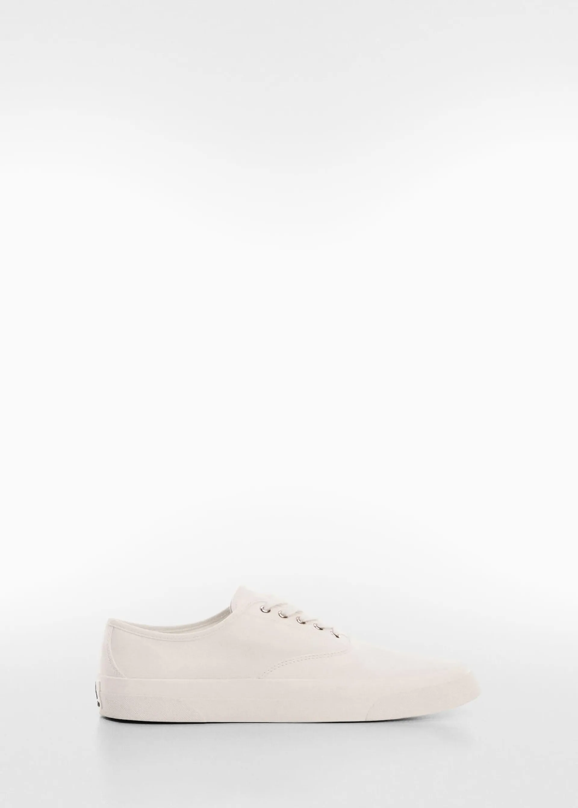 Lace-up cotton sneakers