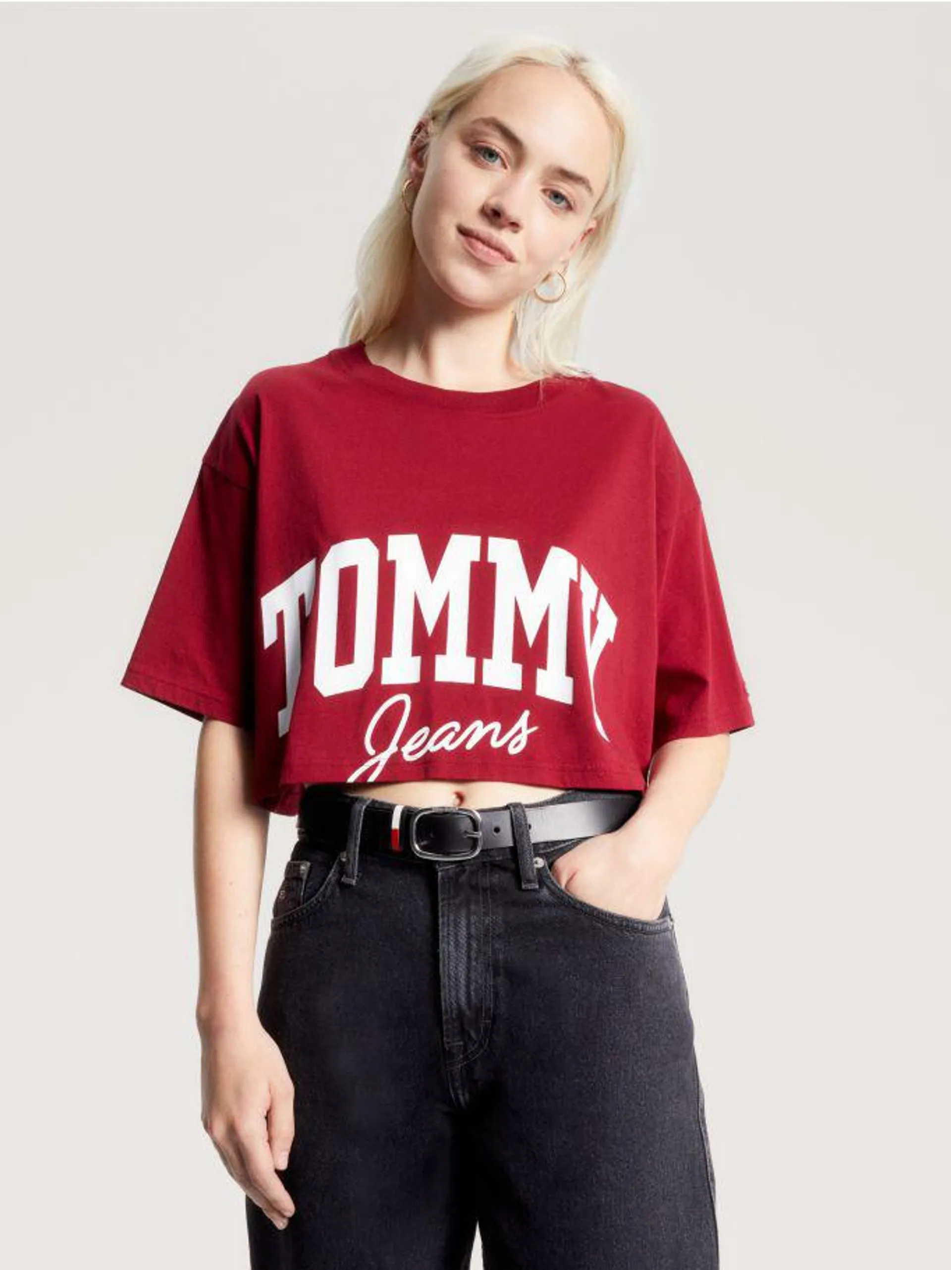 Varsity Cropped Logo T-Shirt