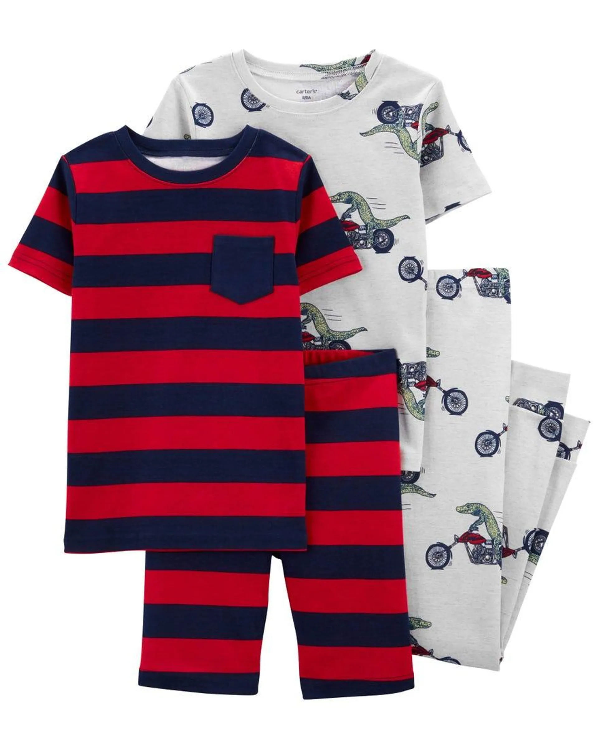 Carter's Baby Boy 2-Pack 4 Piece Crocodile Pajama Set