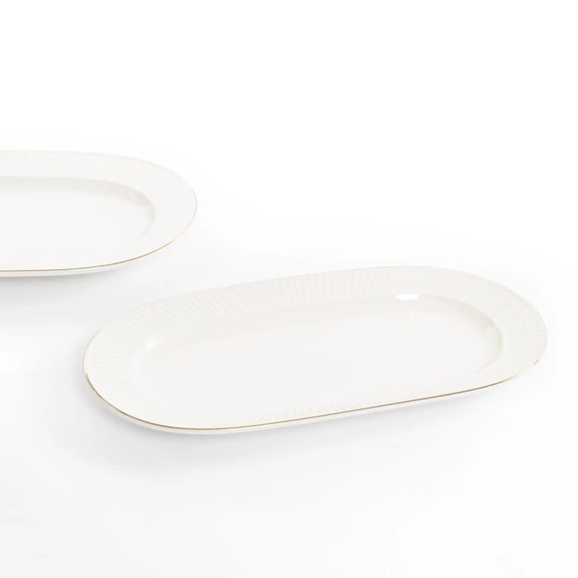 Luce Oval Platter, White - 30.48 cm
