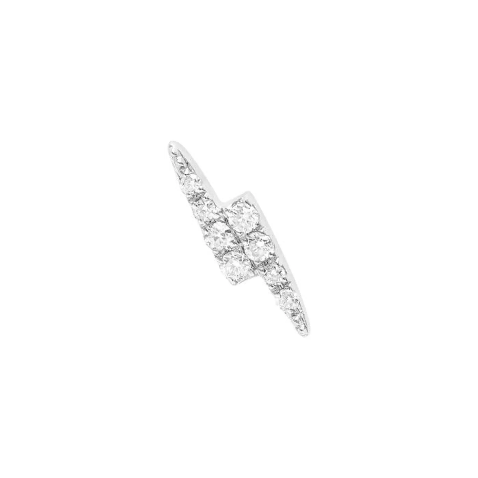 Djula Glam Rock Diamond Lightening Bolt Single Earring in 18K Gold