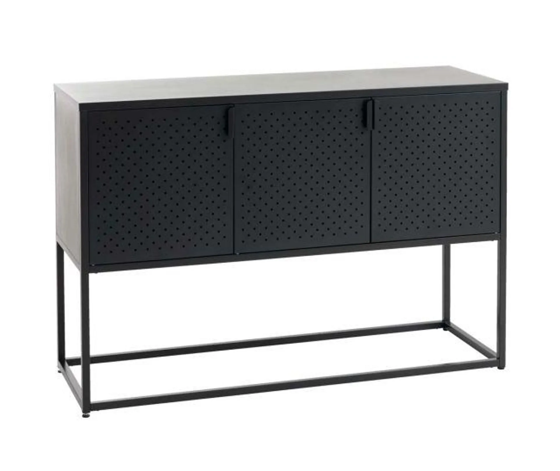 Sideboard VIRUM 3 doors black