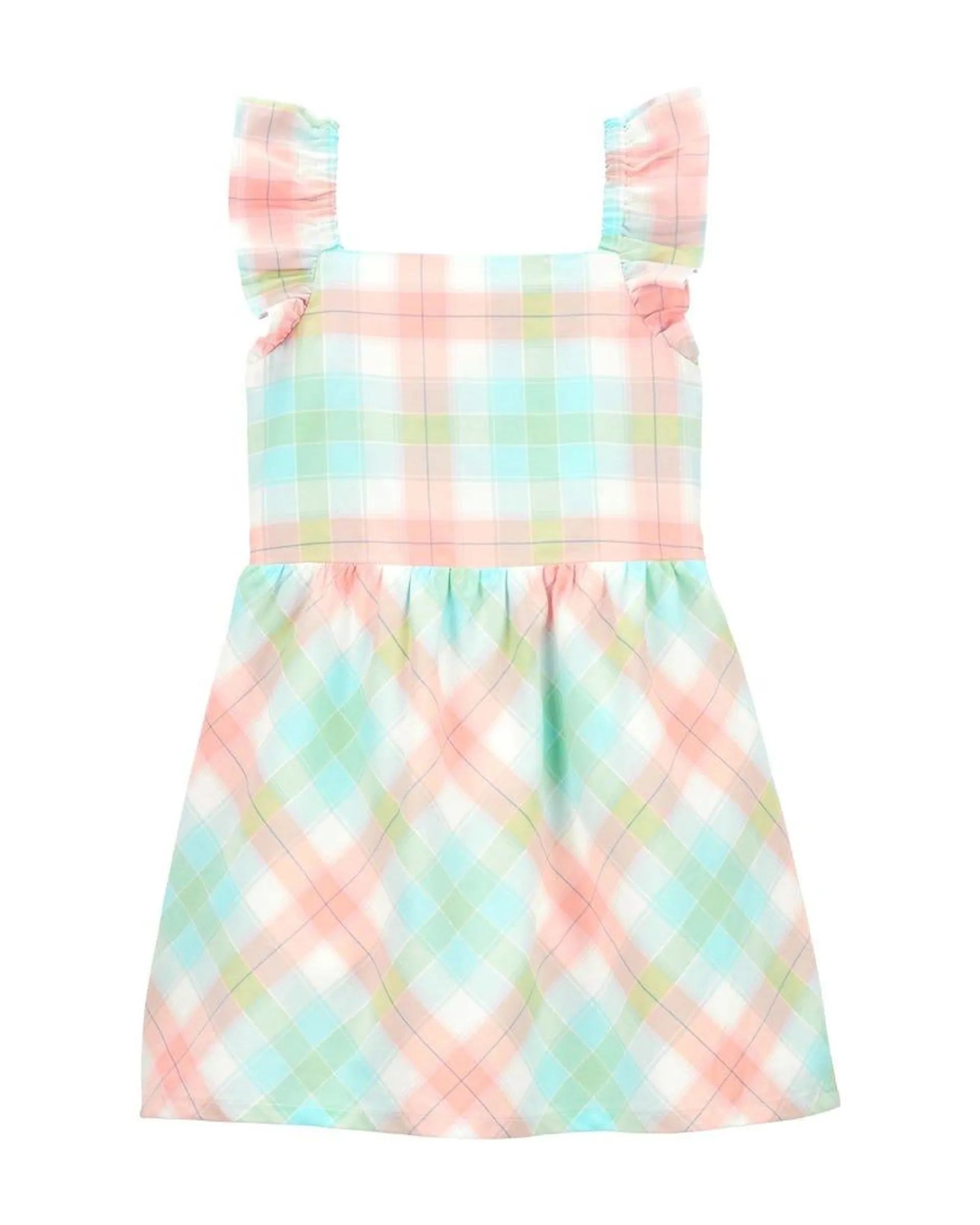 Plaid Ruffle Dress