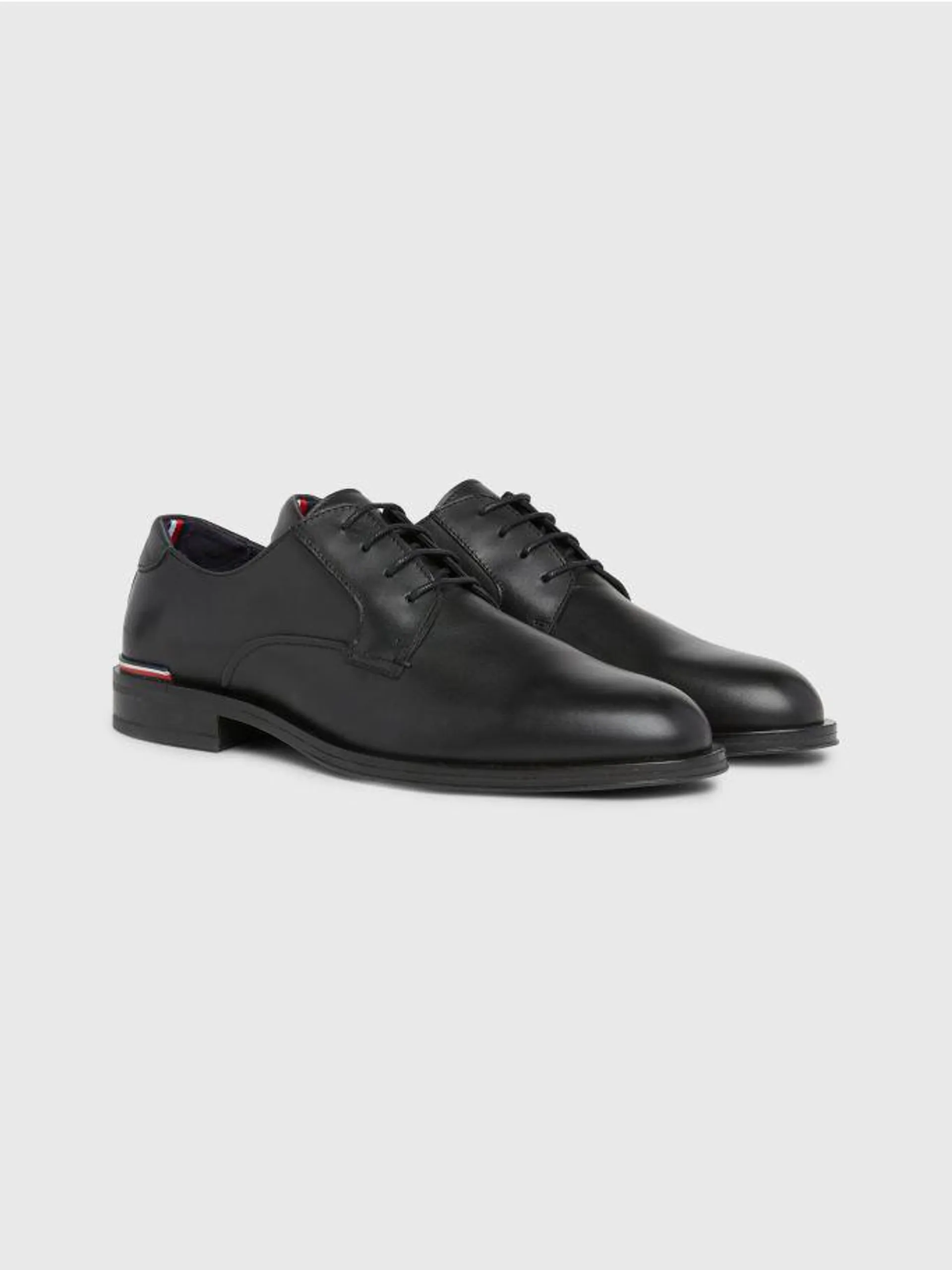 Leather Lace-Up Derby Shoes