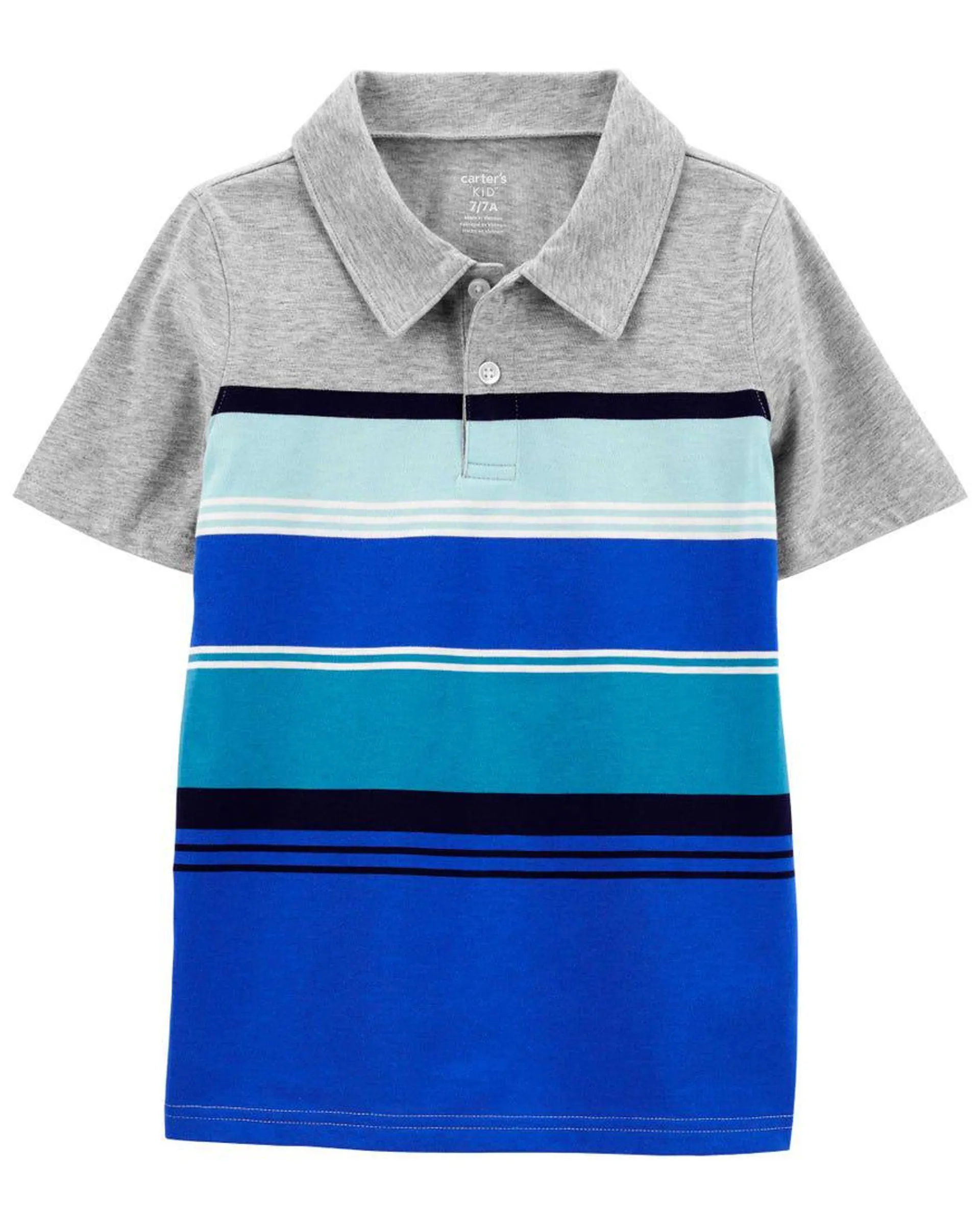Striped Jersey Polo