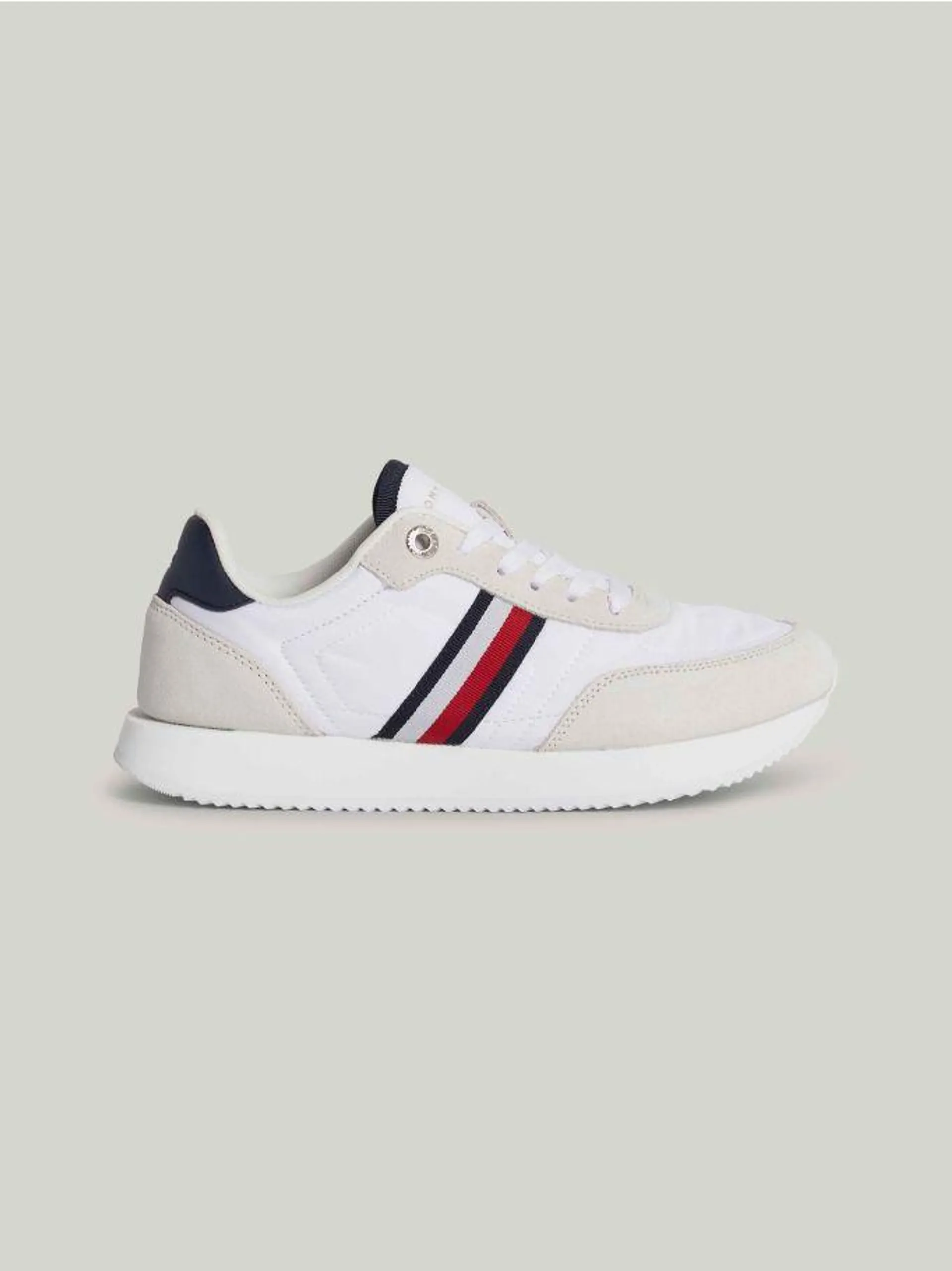 Global Stripe Essential Suede Trainers