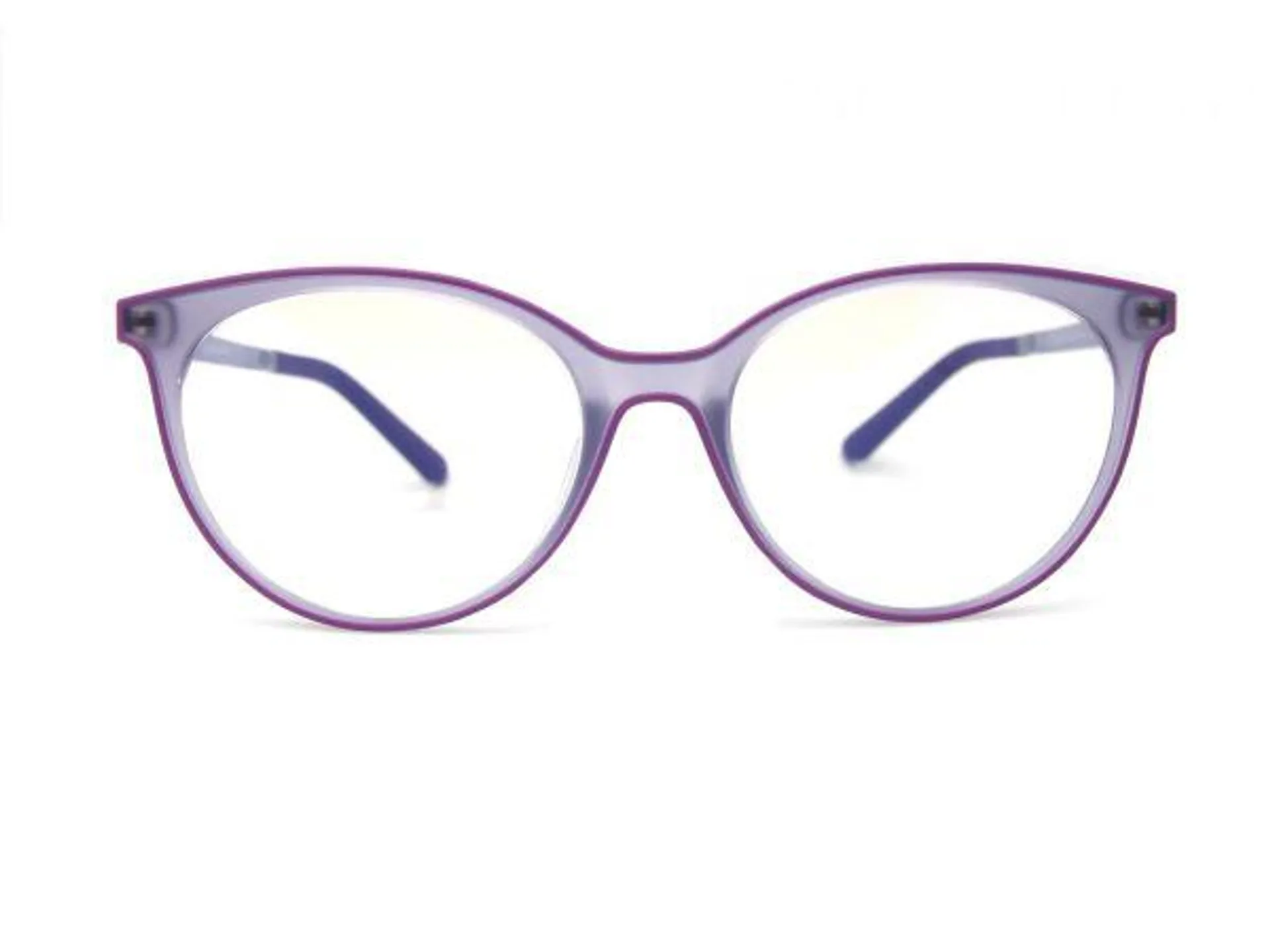 Round Violet Computer Glasses