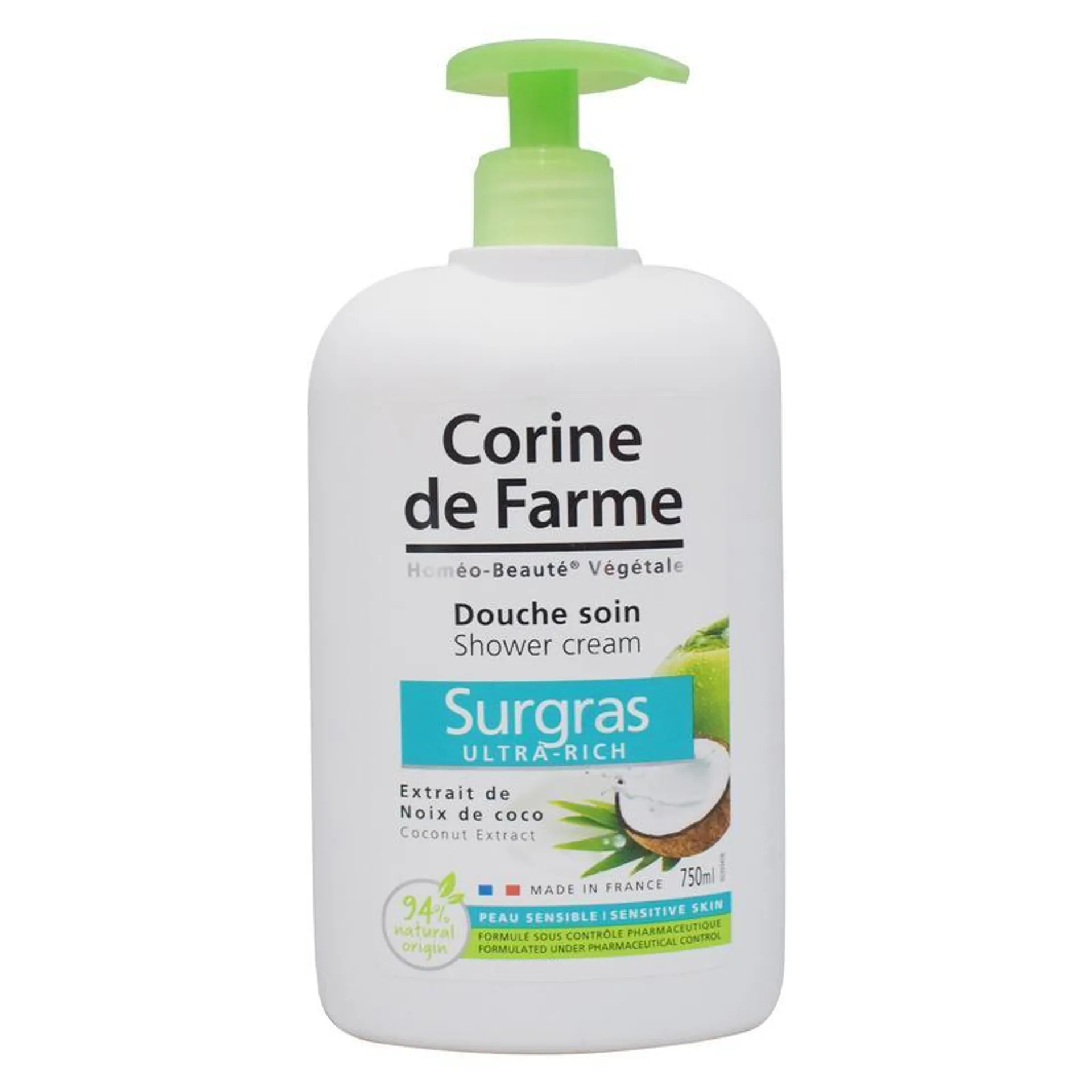 Corine De Farme Shower Cream Ultra-Rich Coconut Extract 750ml