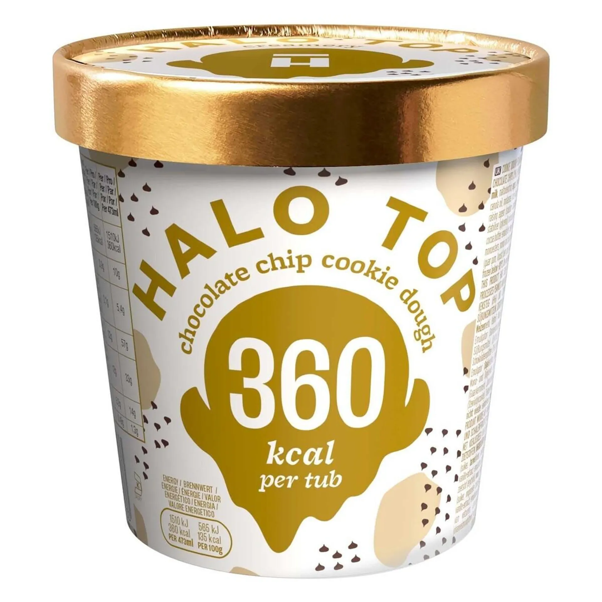 Halo Top Cookies & Cream Ice Cream - 473 ml