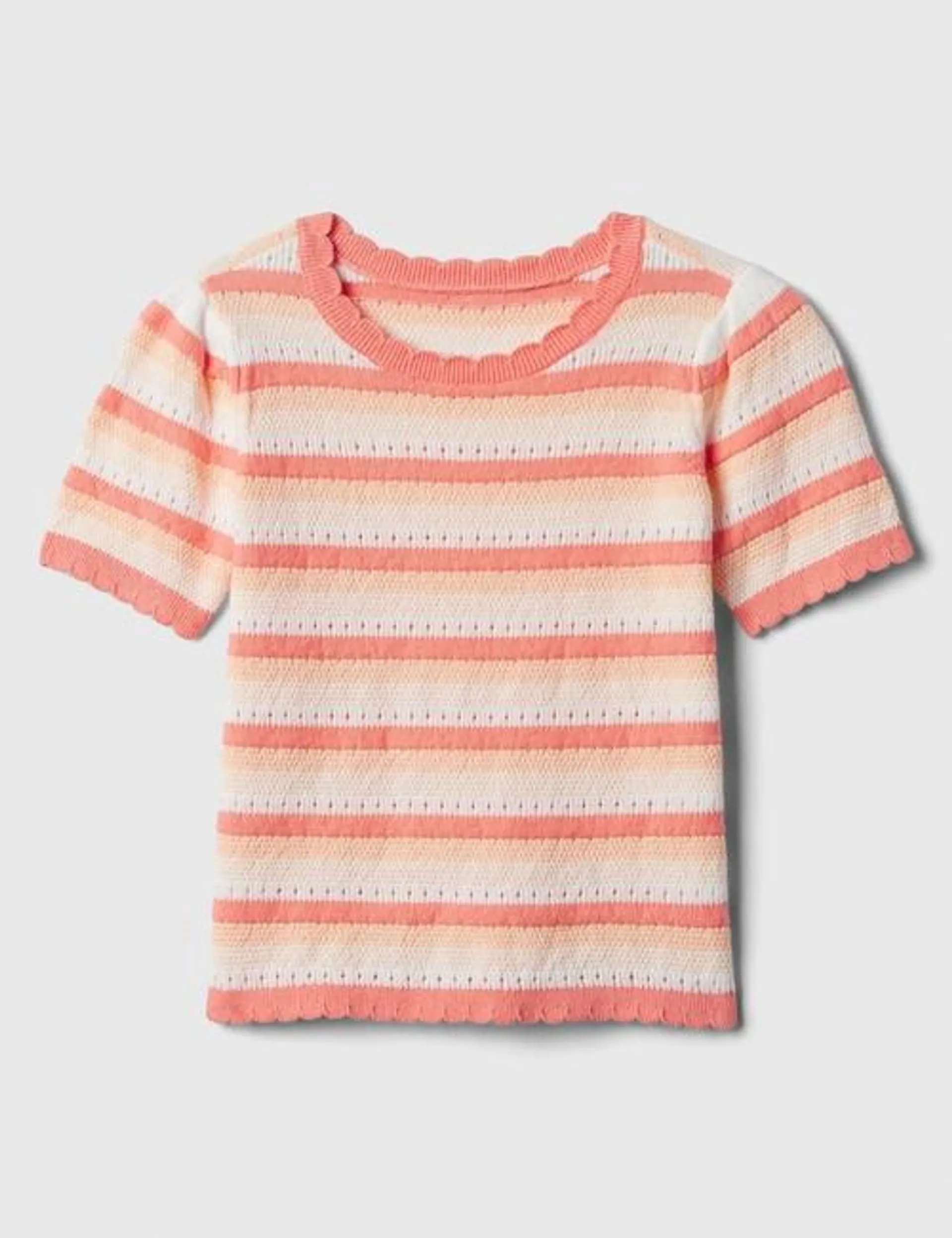 babyGap Stripe Crochet Sweater Top