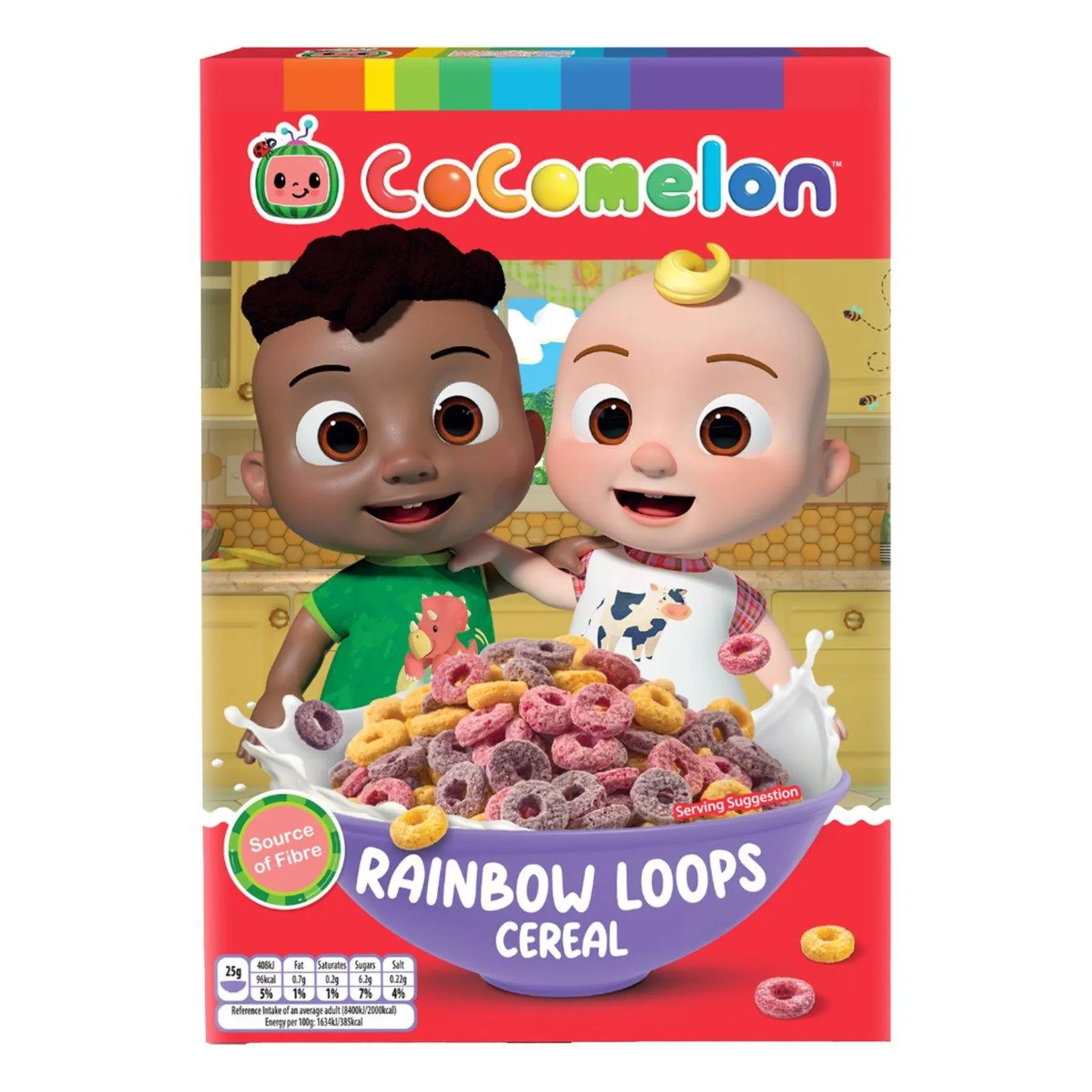 Cocomelon Rainbow Fruit Loop Cereal 350 g