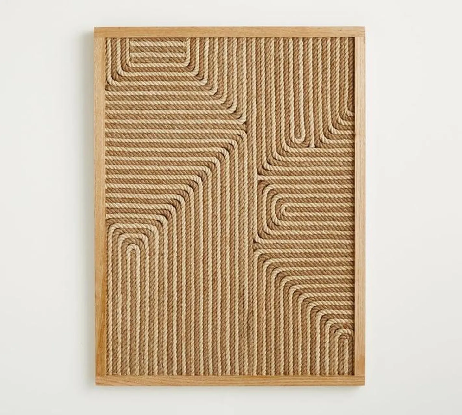 Woven Rope Handcrafted Framed Wall Art