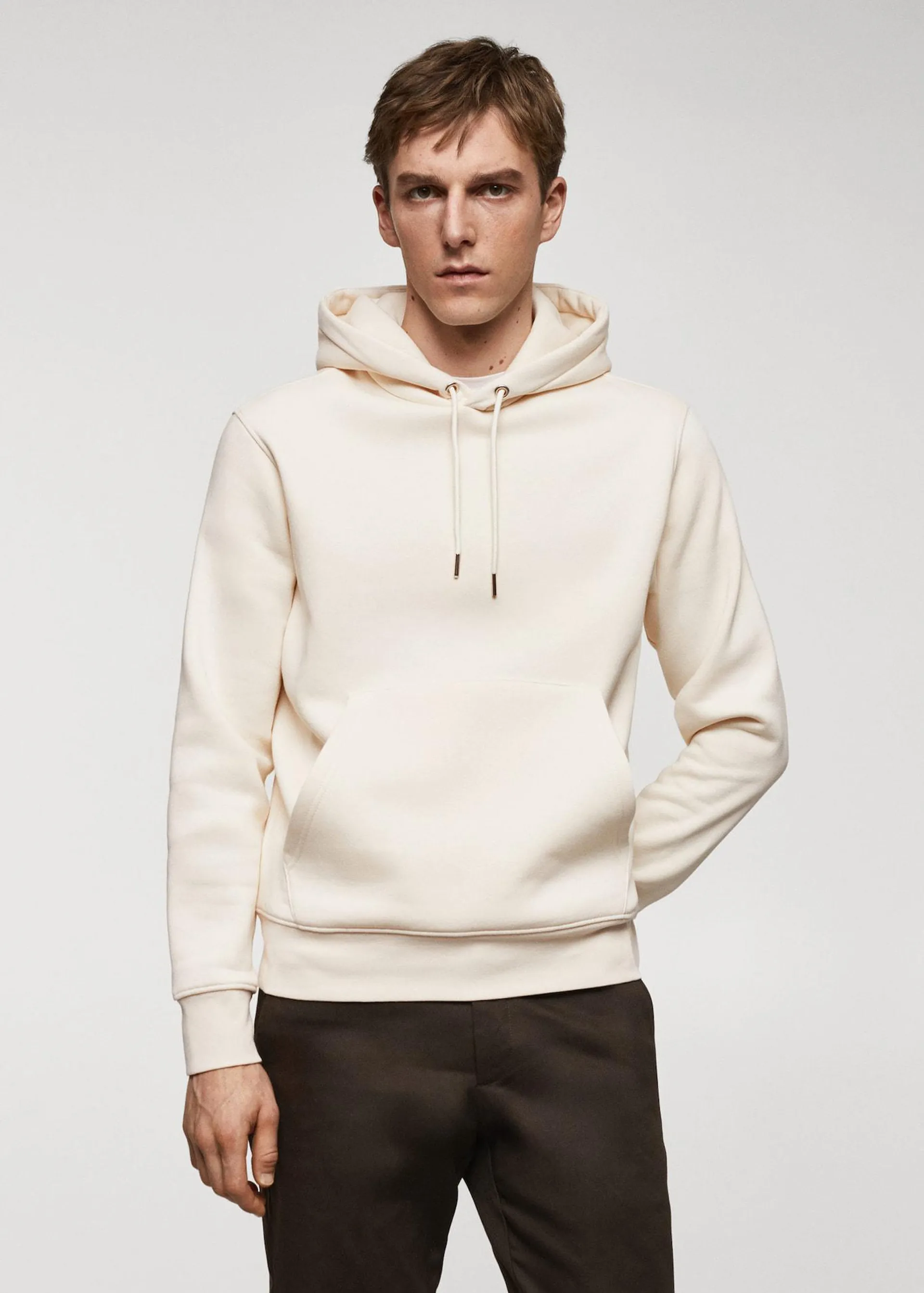 Kangaroo hooded cotton sweatshirt