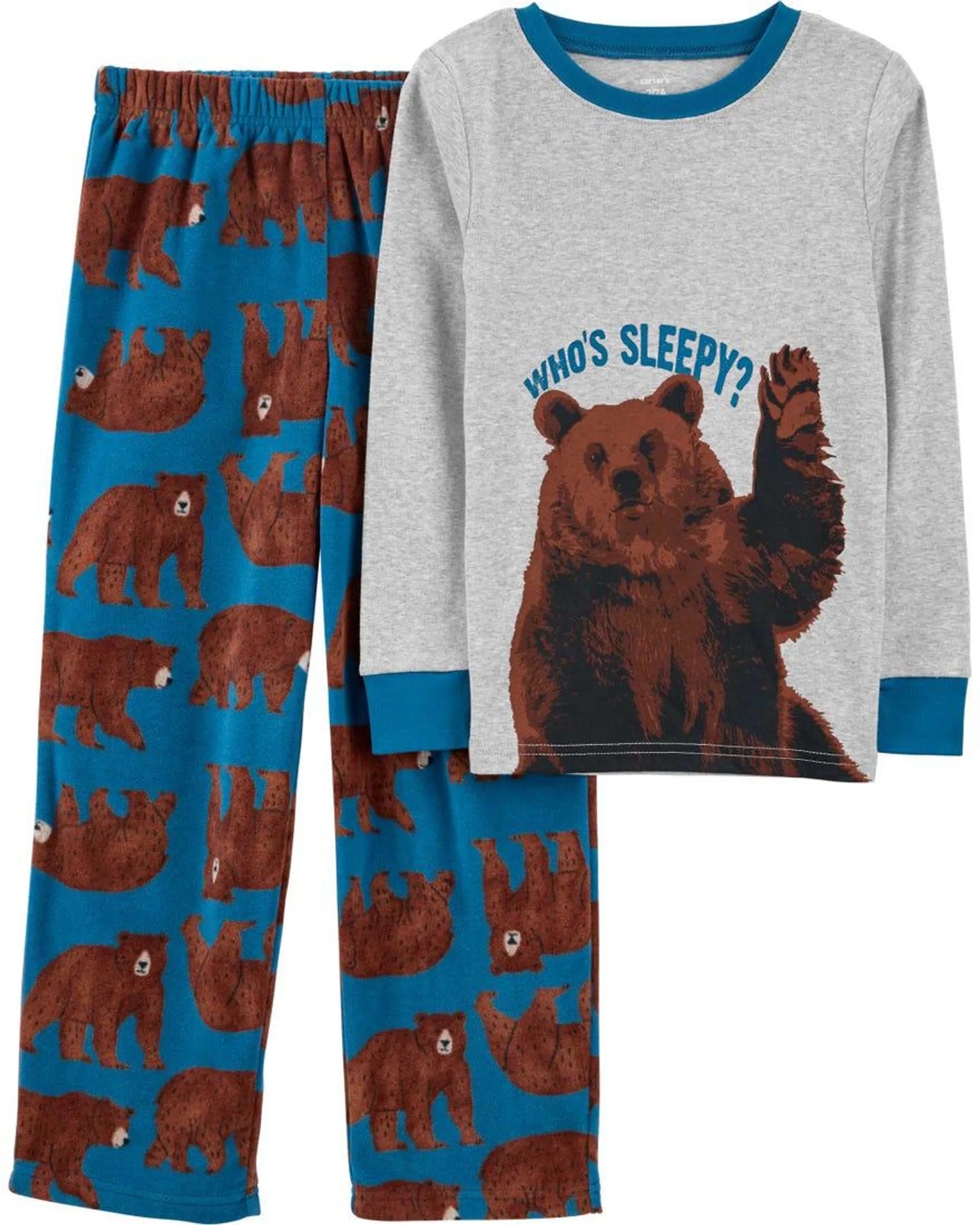 2-Piece Jersey & Fleece PJs