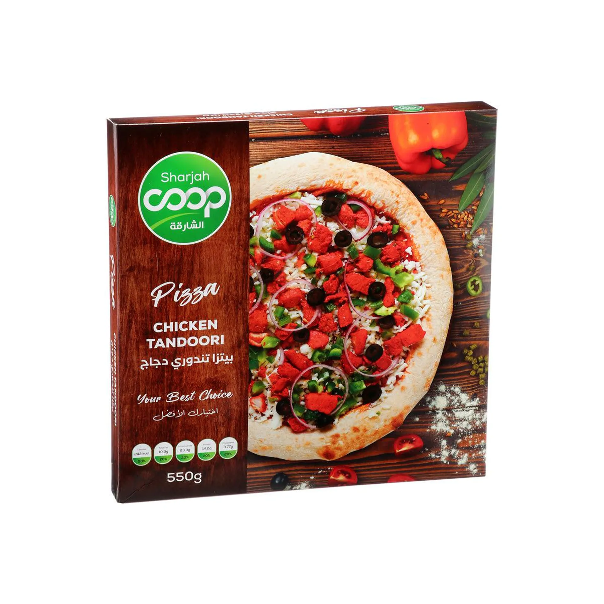 Sharjah Coop Pizza Tandoori 550 g