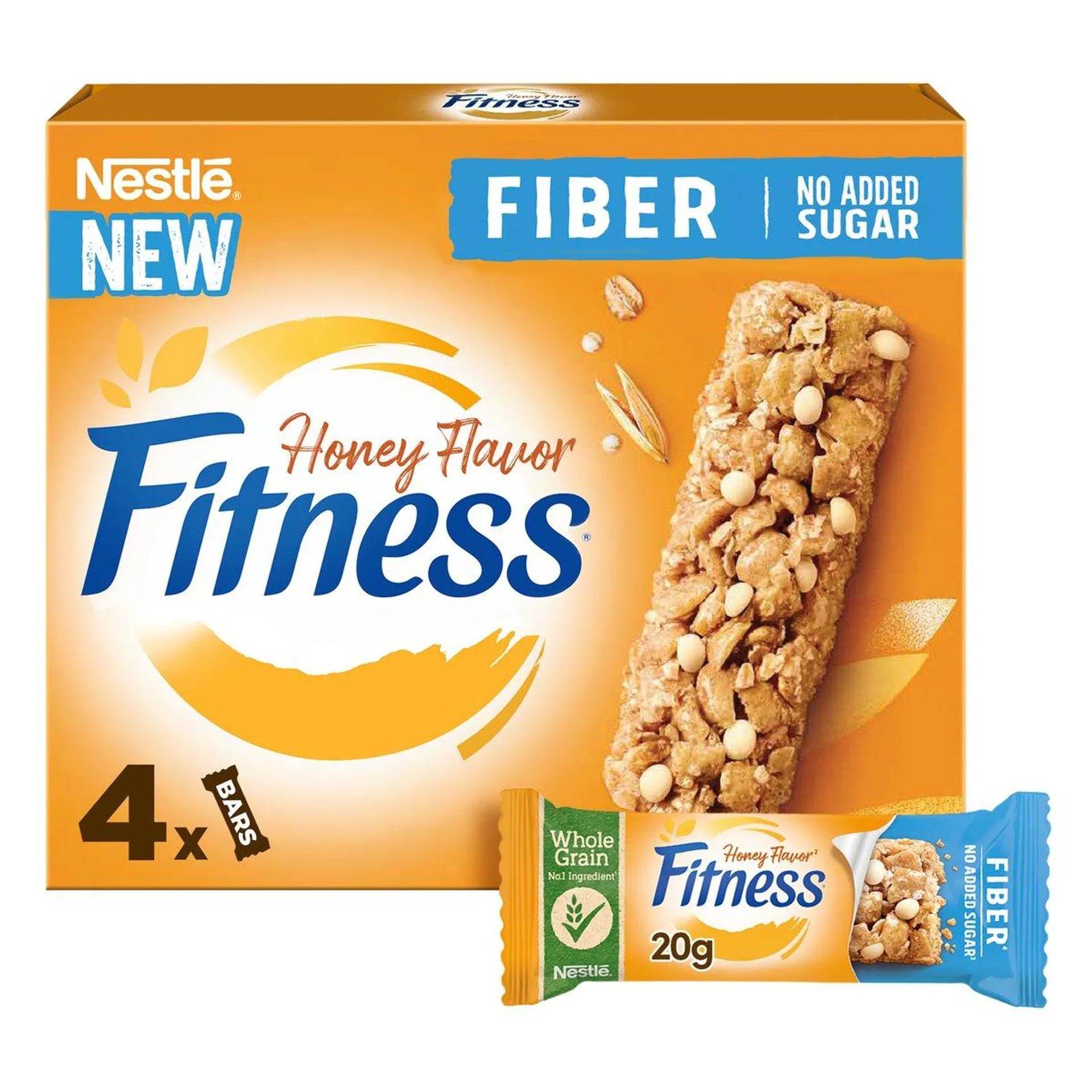 Nestle Fitness Honey Fiber Bar No Added Sugar 20 g