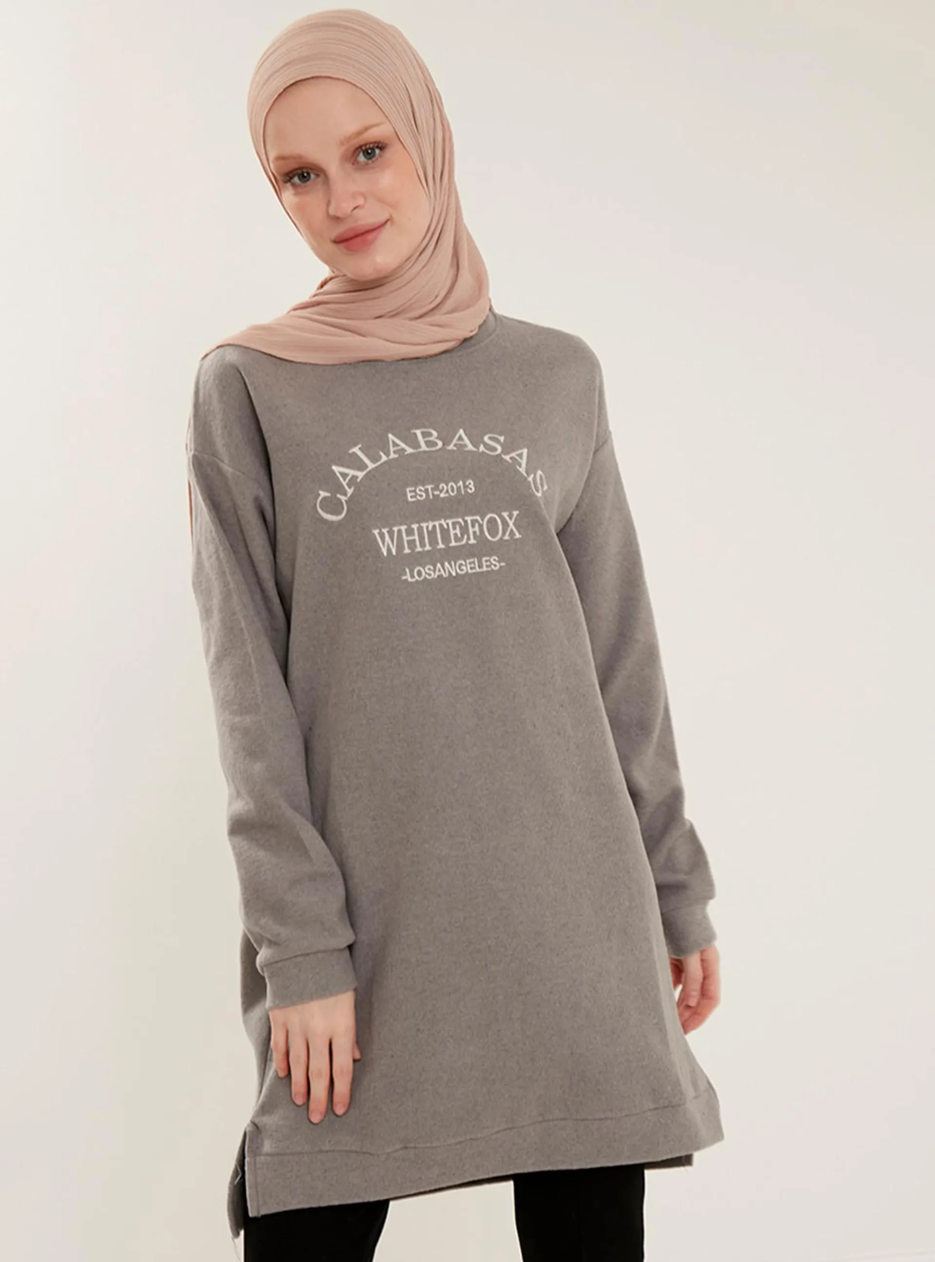 Calabasas Printed Tunic Gray