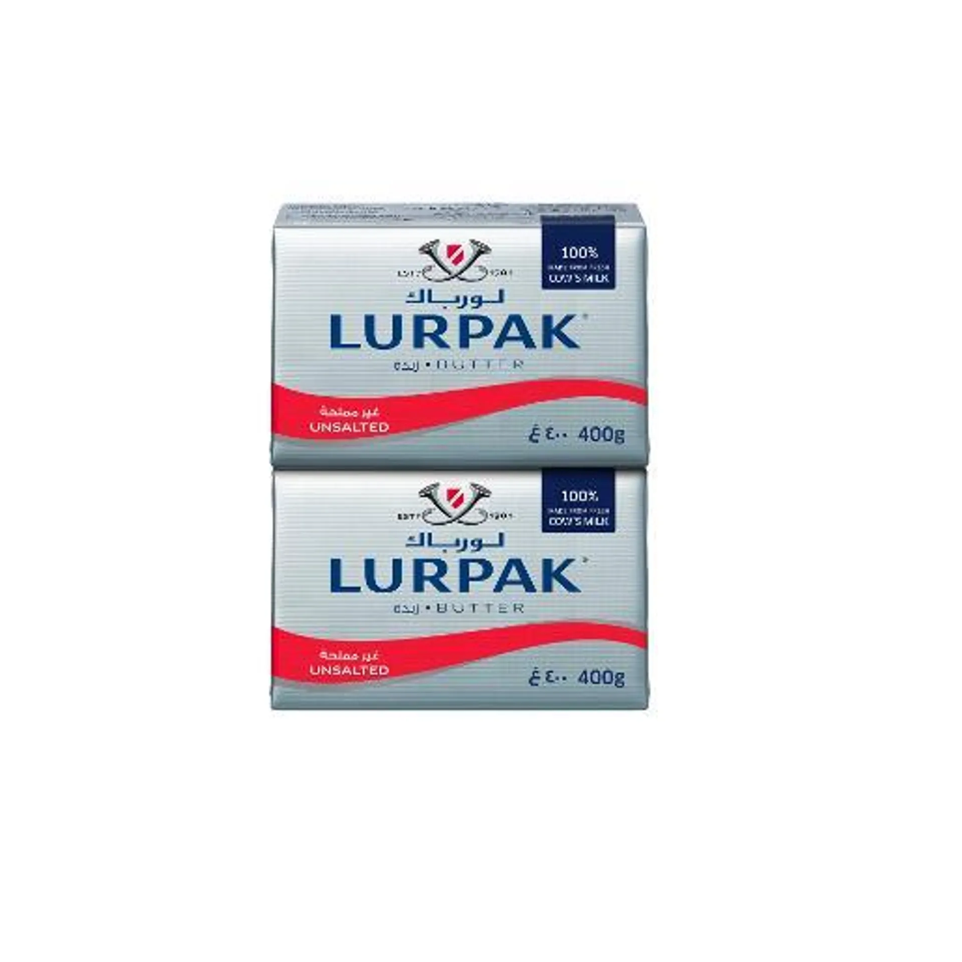 Lurpak Butter Unsalted 2pc x 400gm