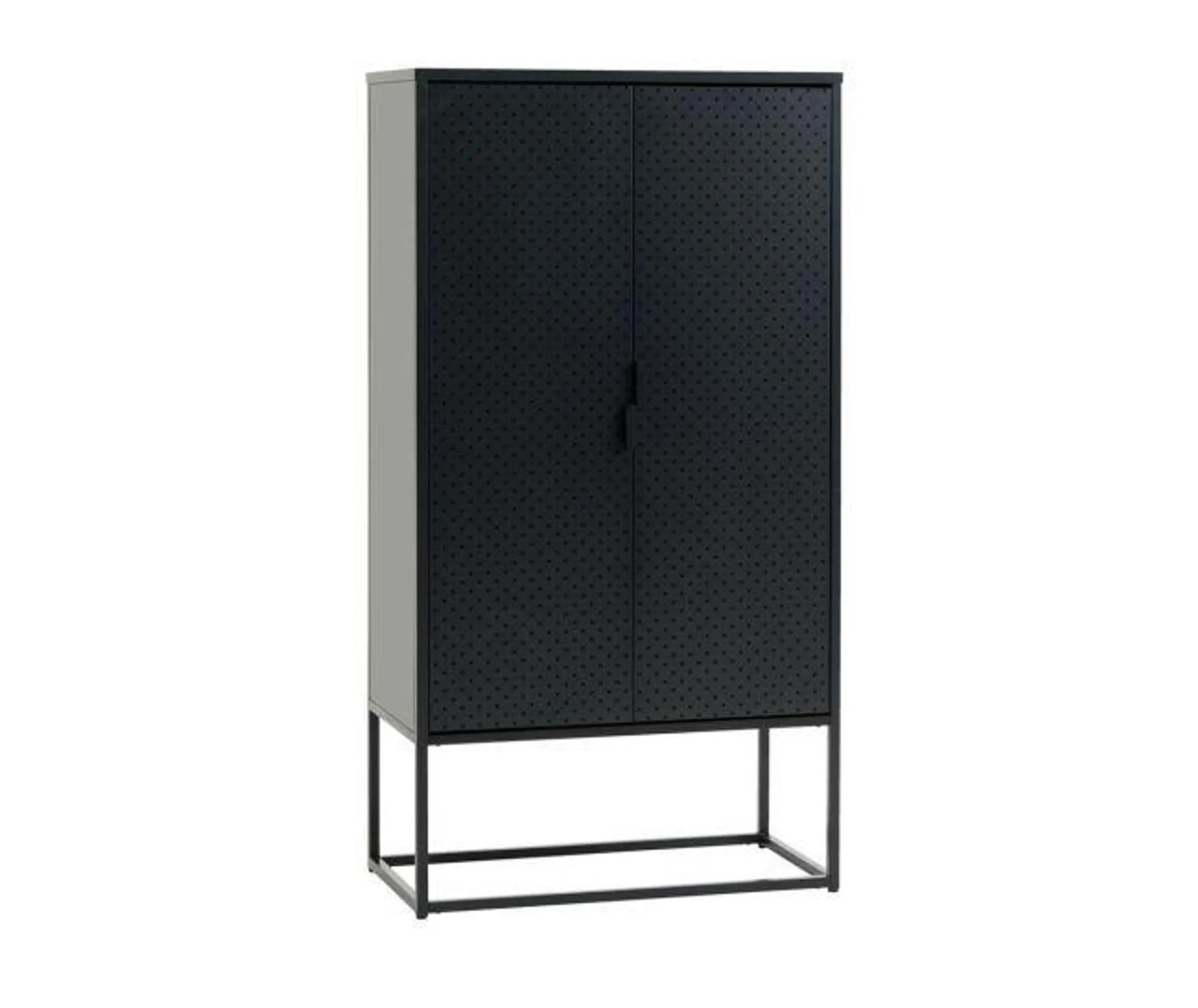 Cabinet VIRUM 2 doors black