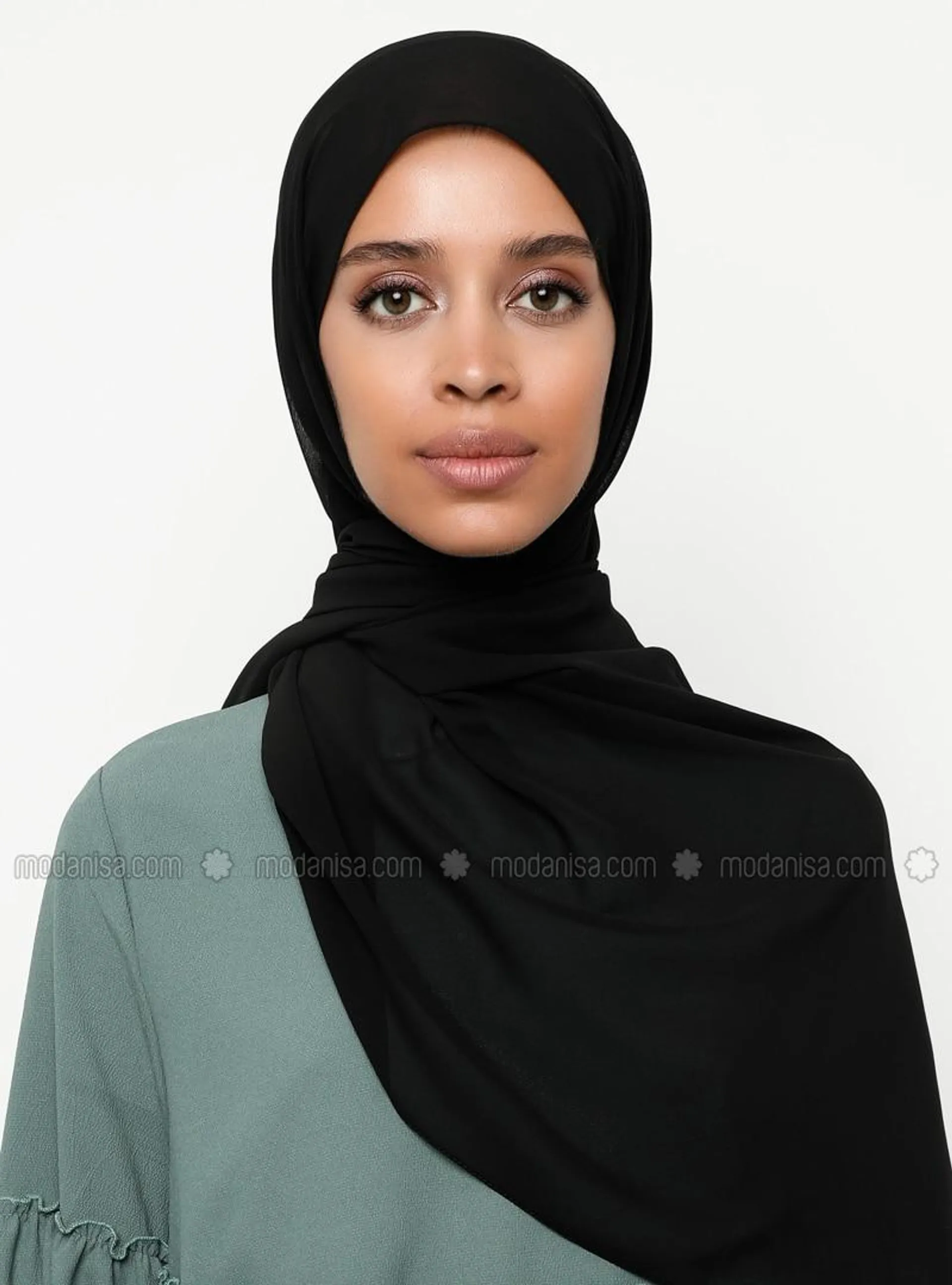 Chiffon Shawl Black