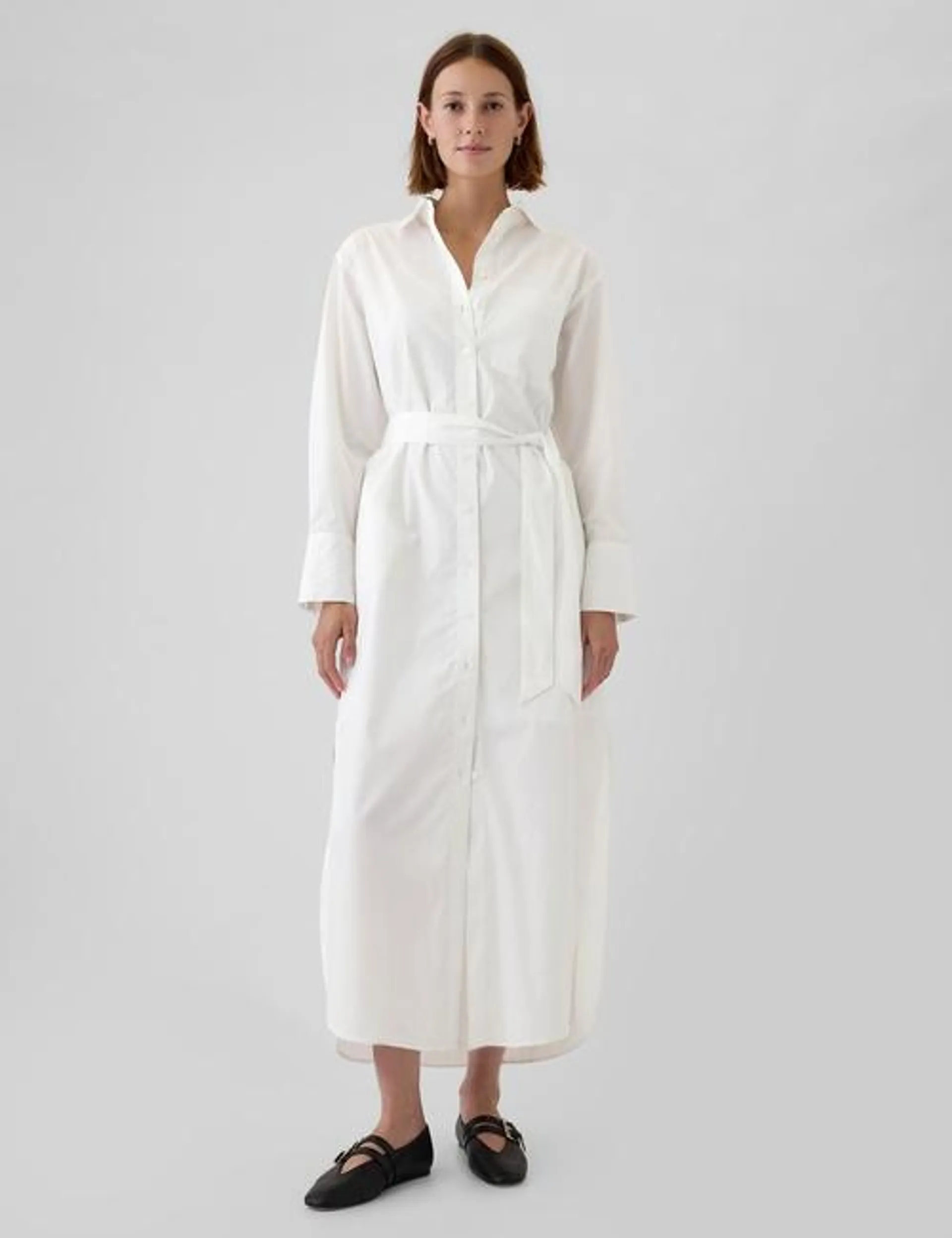 Organic Cotton Maxi Shirtdress