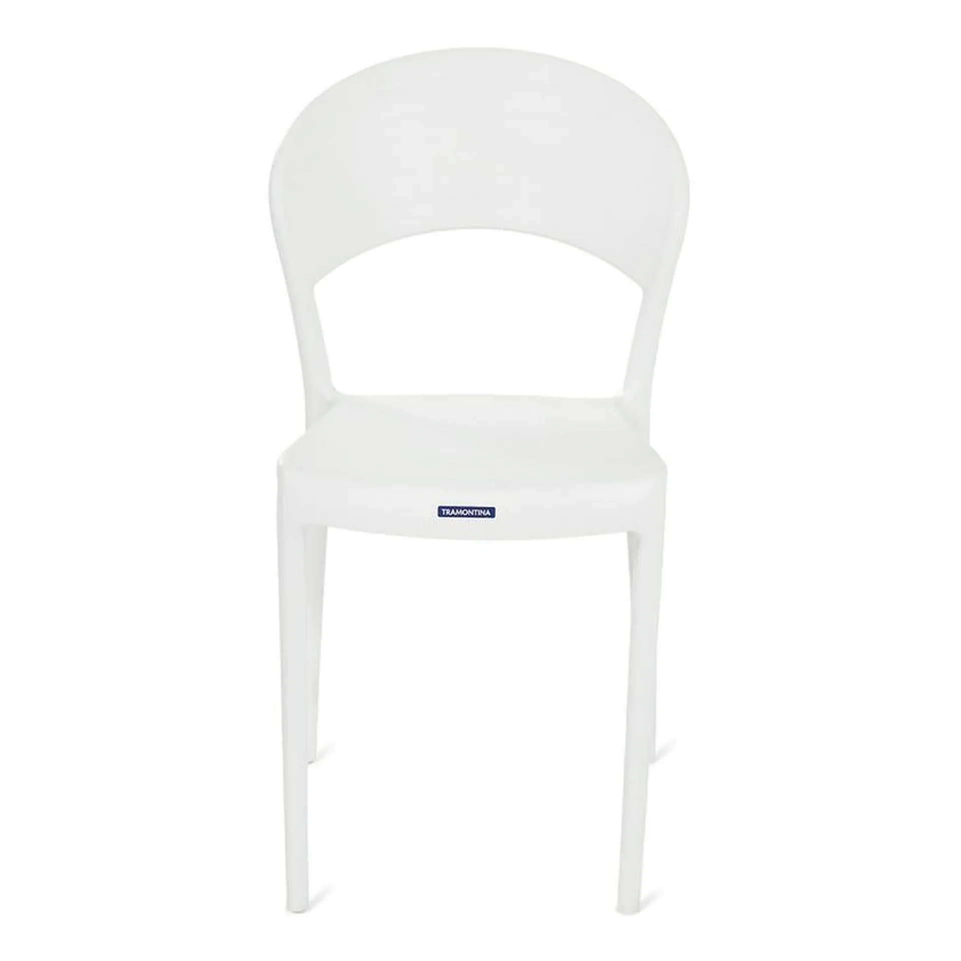 Sissy Closed Backrest Chair, White