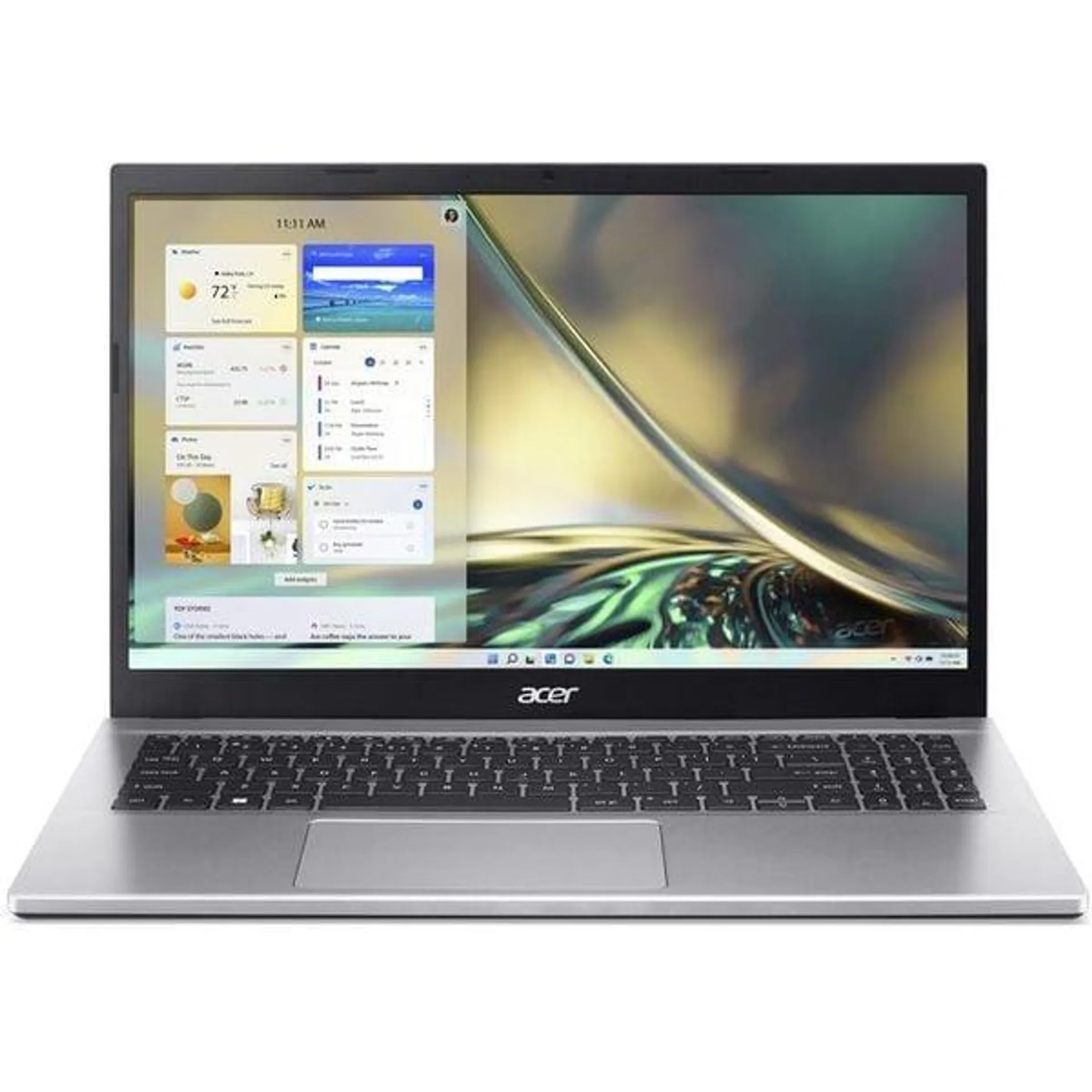 Acer Aspire 3 (2022) Laptop – 12th Gen / Intel Core i7-1255U / 15.6inch FHD / 8GB RAM / 512GB SSD / Shared / Windows 11 Home / English & Arabic Keyboard / Pure Silver / Middle East Version – [A315-59-75WD]