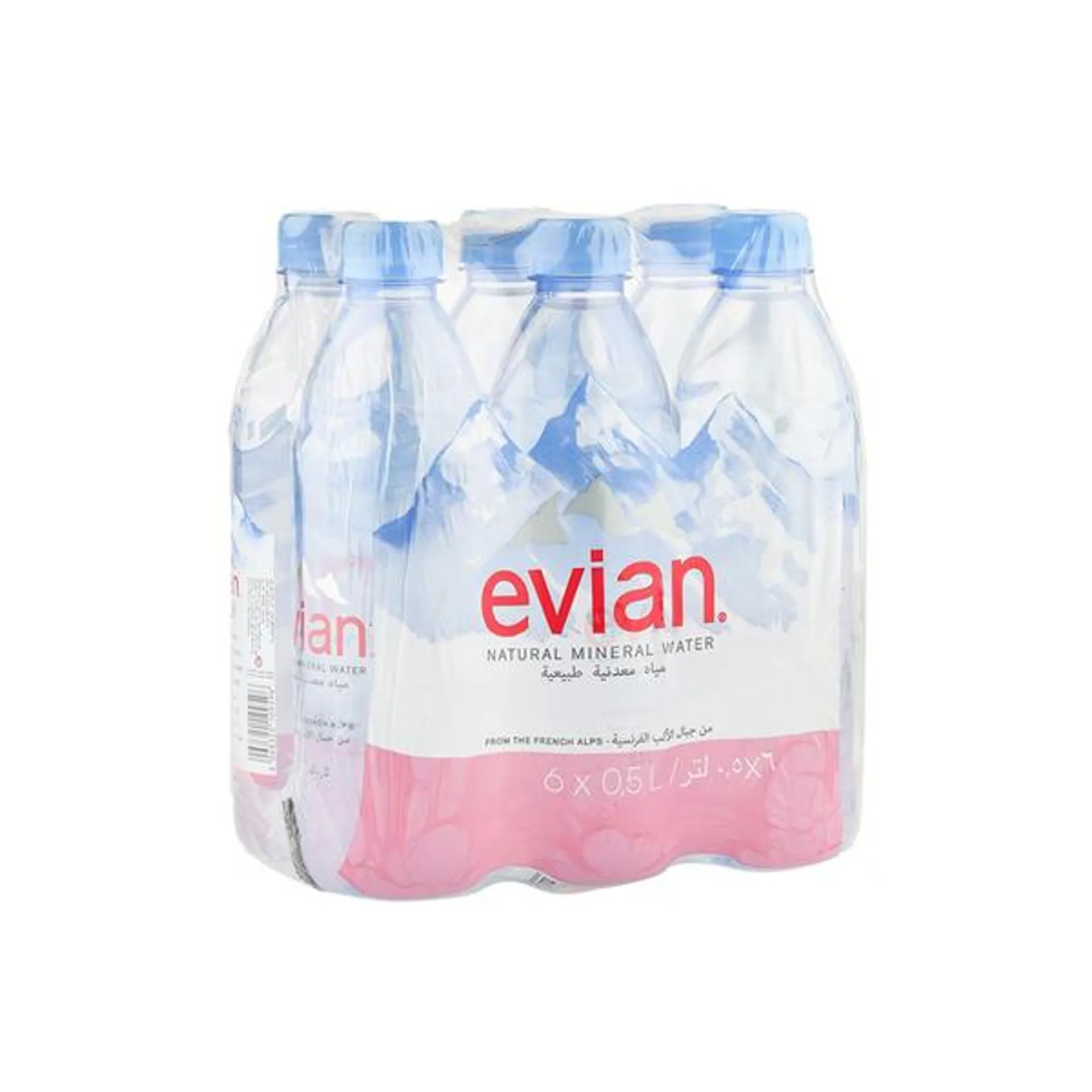 Evian Prestige Natural Mineral Water 6 x 500 ml