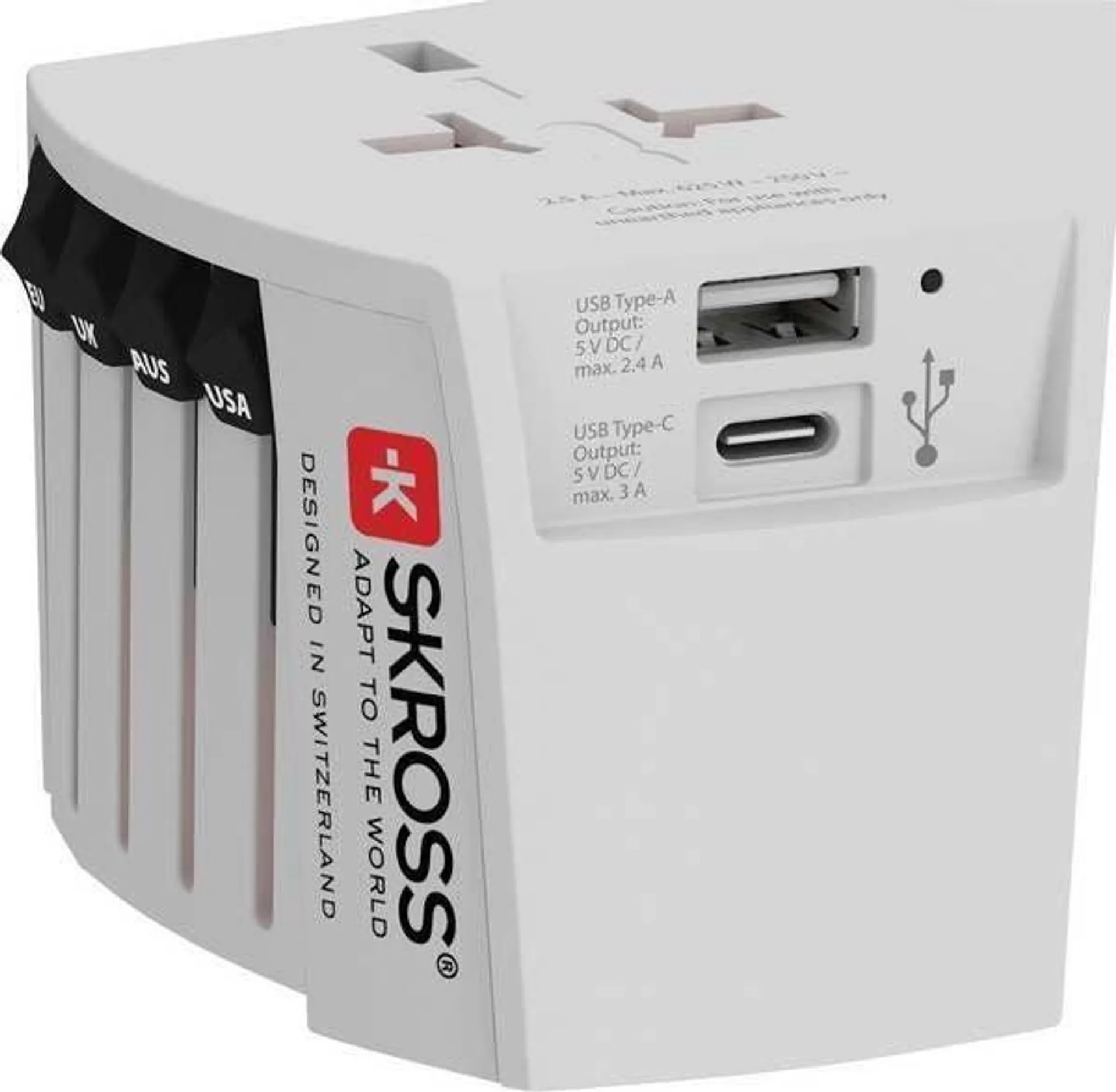 Skross World Adapter MUV USB (AC)